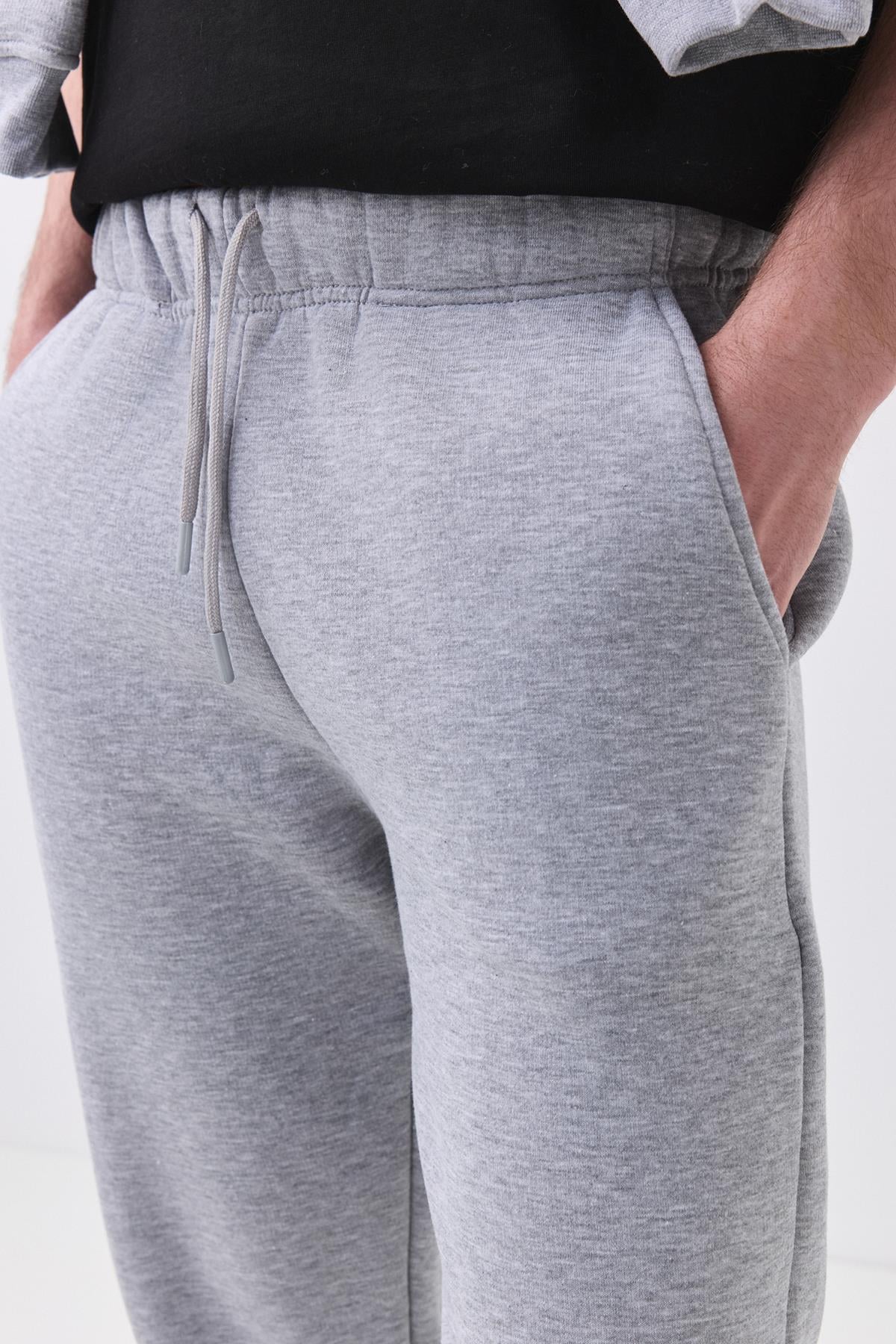 Unisex Regular Fit Rahat Kesim Lastikli Paça Eşofman Altı Grimelanj 2065