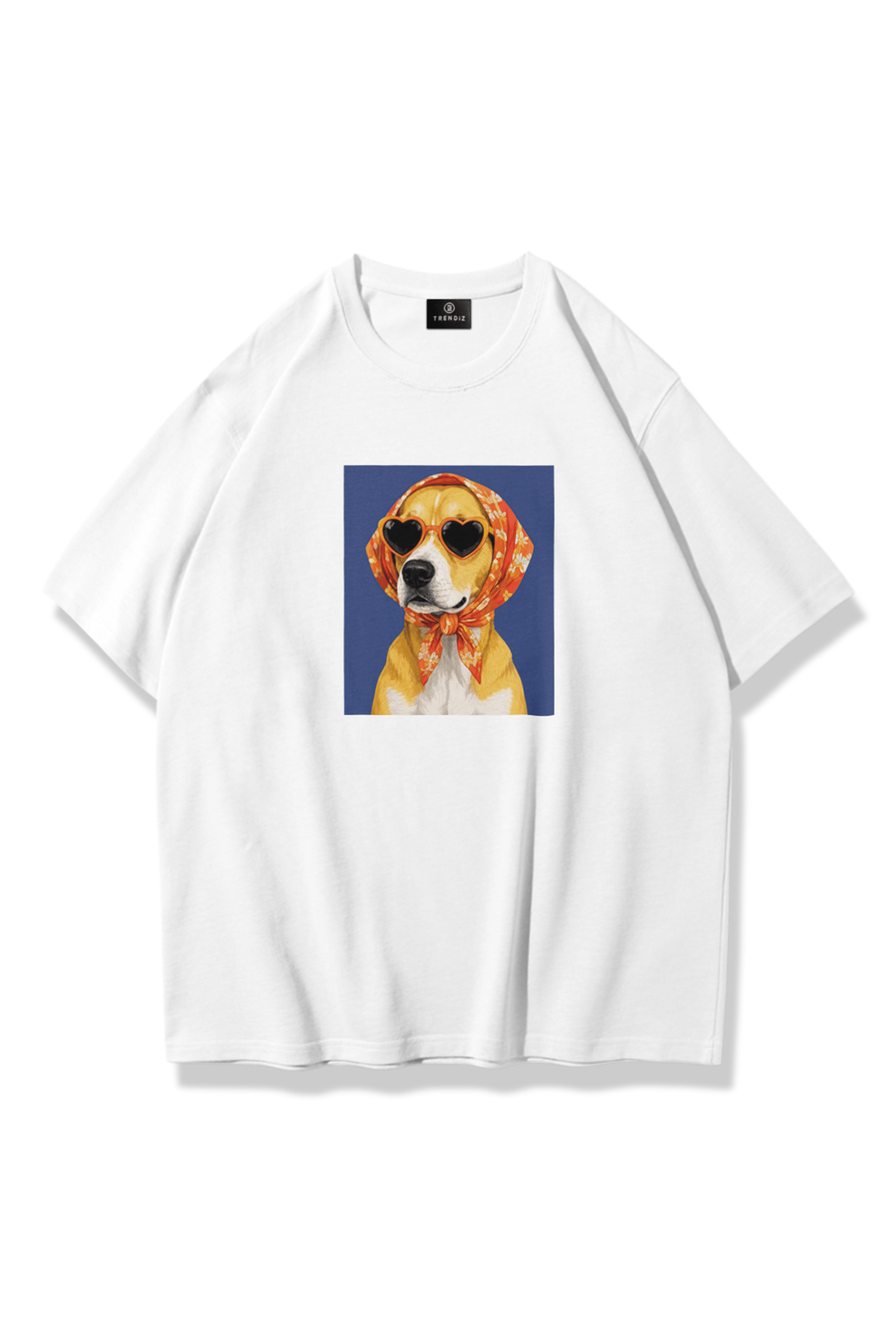 Unisex Madame Woof Tshirt Beyaz