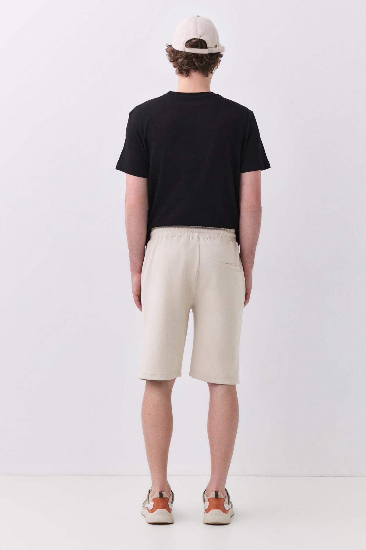 Unisex Comfort Şort Bej 3111