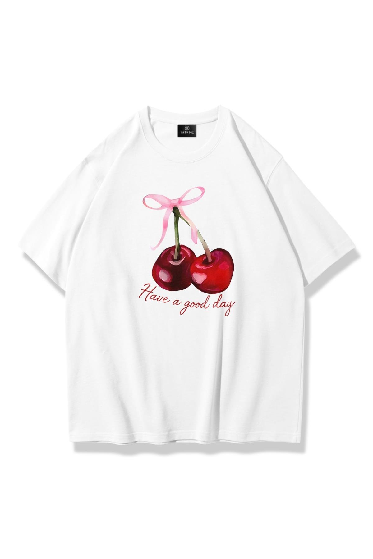 Kadın Have a Good Day Tshirt Beyaz