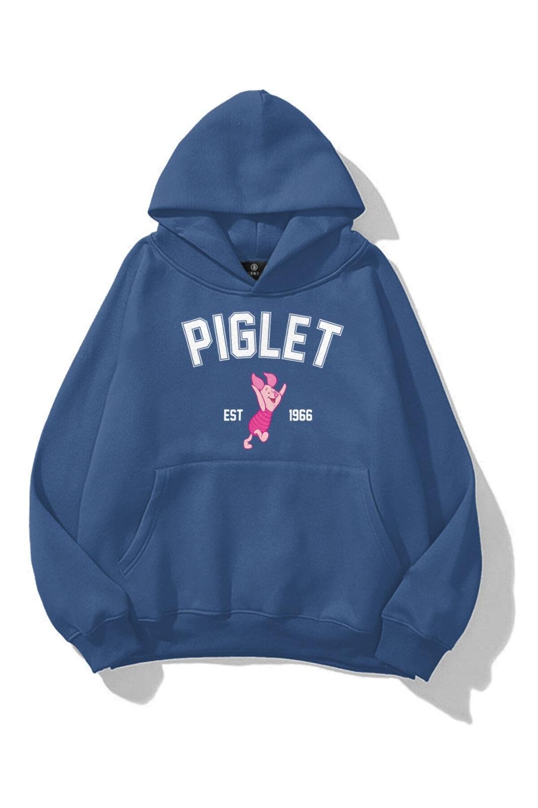 Kadın Piglet İndigo Sweatshirt