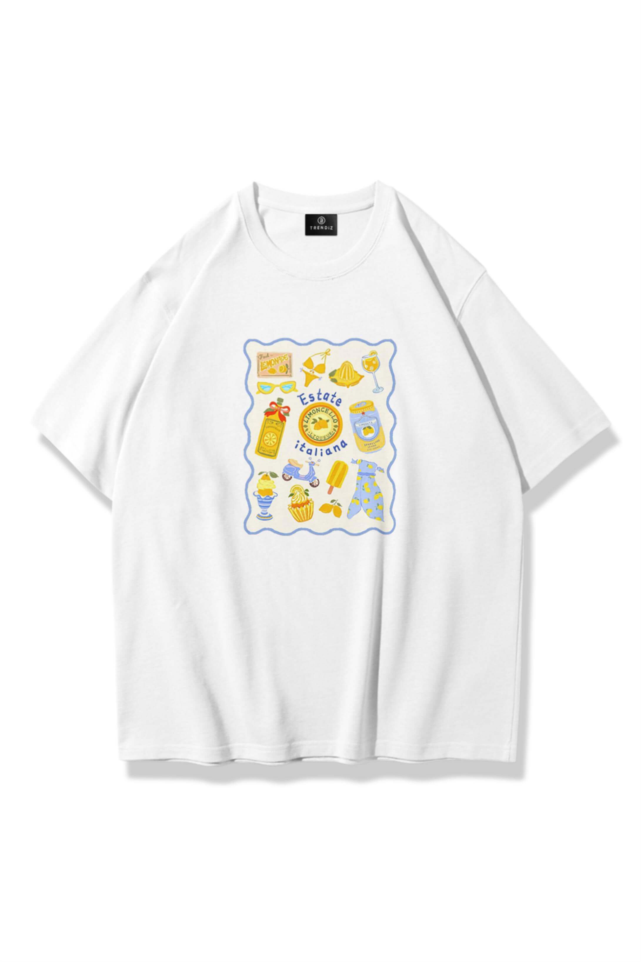 Kadın Estate italiana Tshirt Beyaz