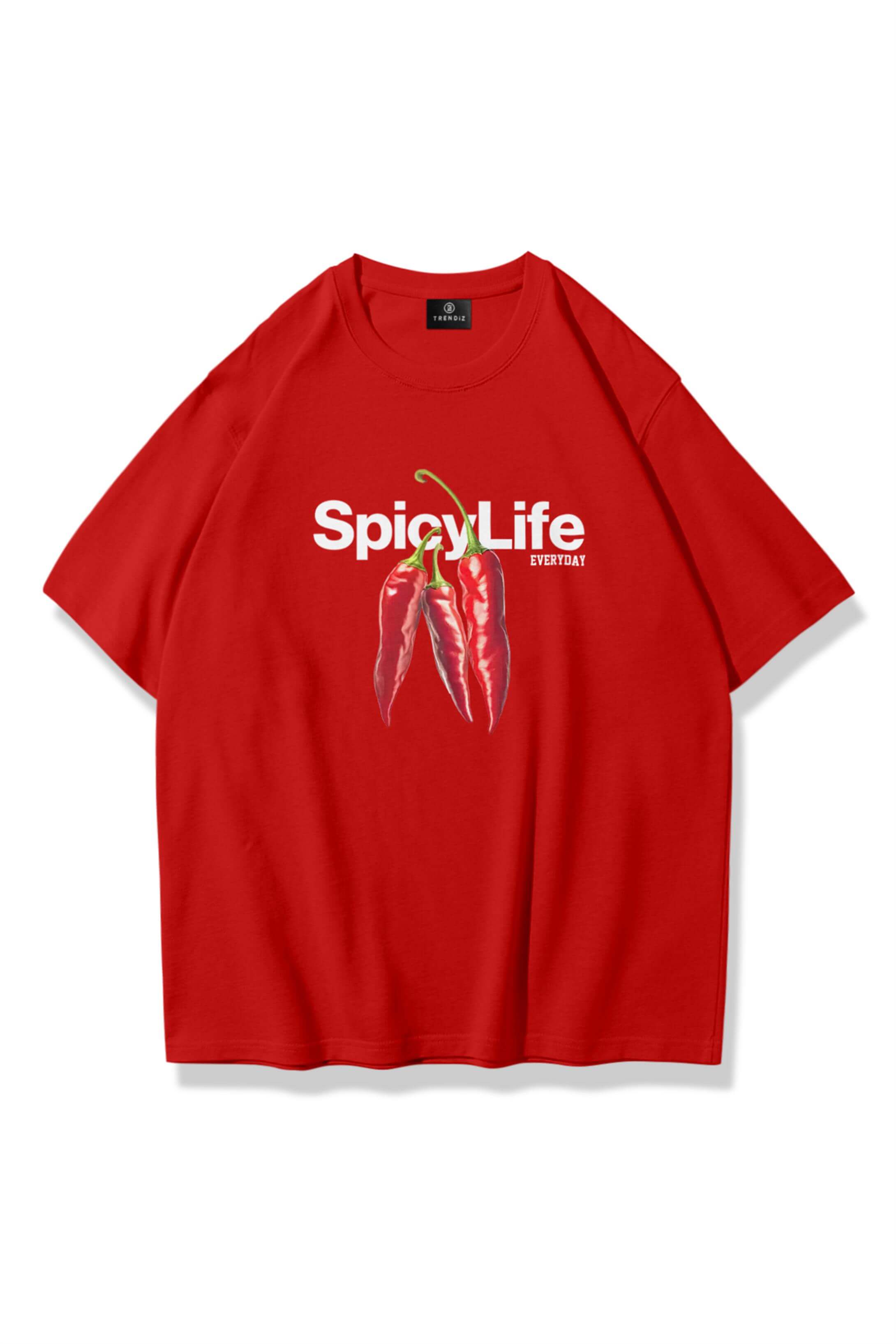 Unisex Spicylife Tshirt Kırmızı