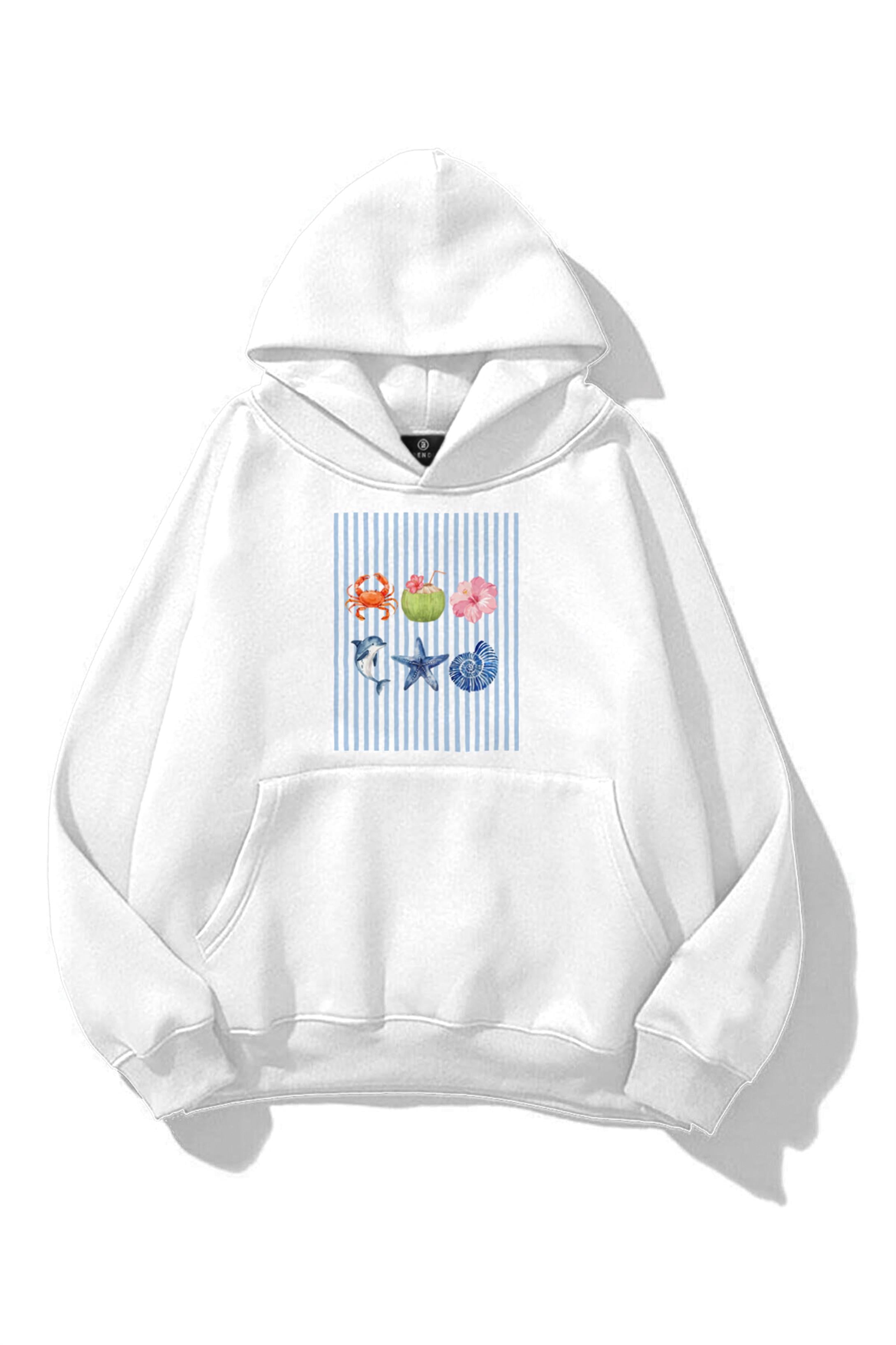 Kadın Ocean Like Sweatshirt Beyaz