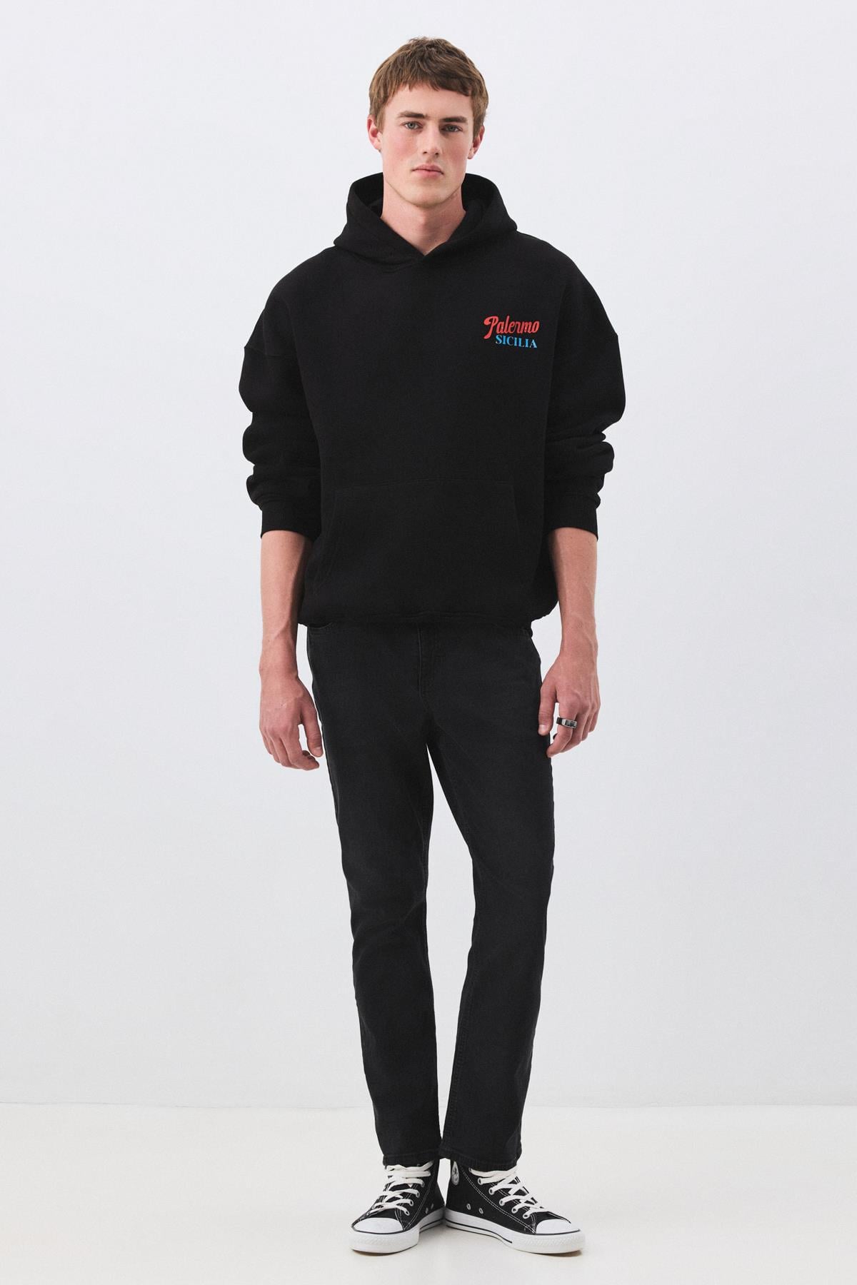 Kadın Palermo Sicilia Sweatshirt Siyah