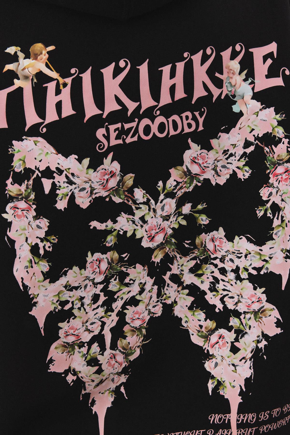 Kadın Tihikihkke Sweatshirt Siyah