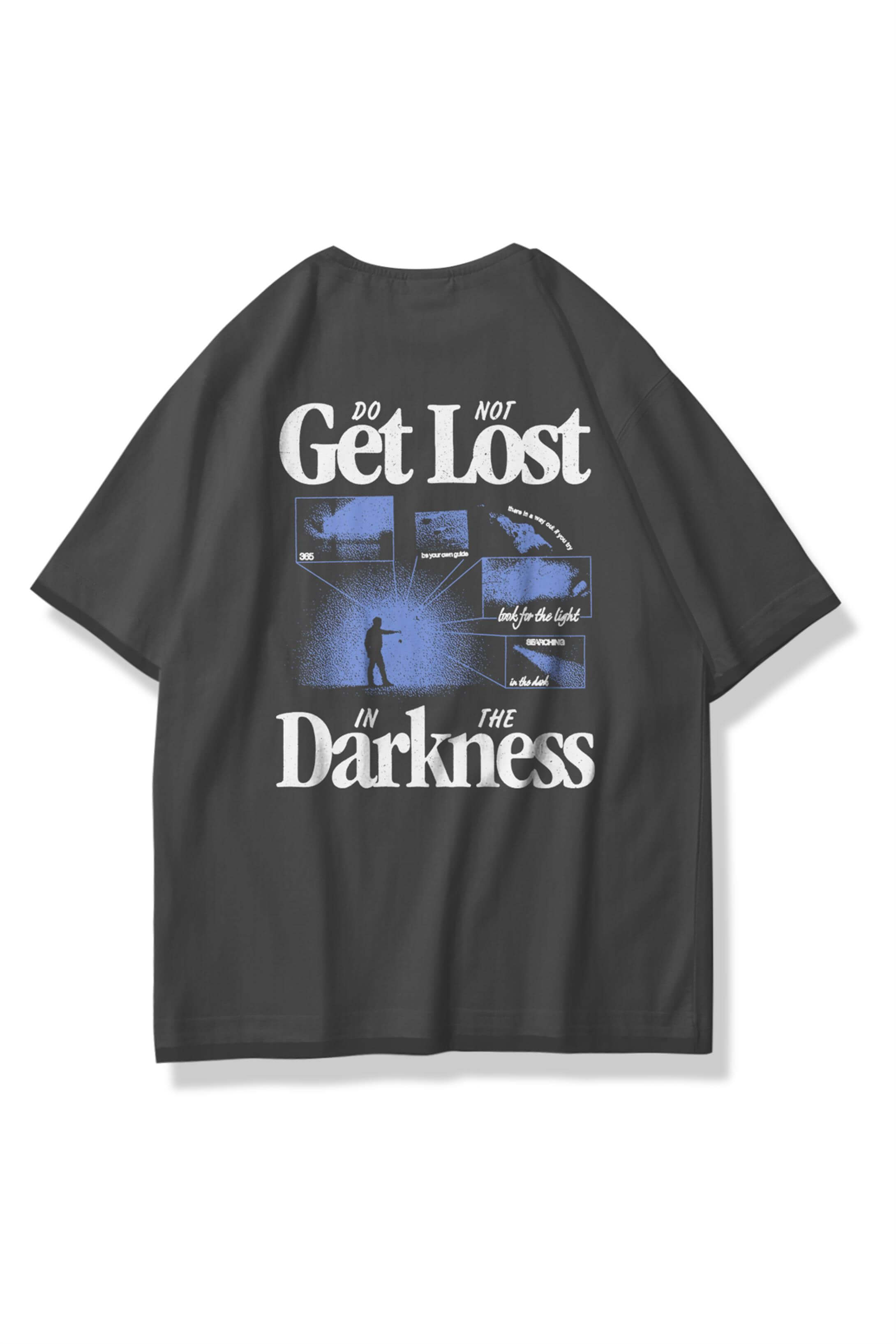 Unisex Get Lost Tshirt Antrasit