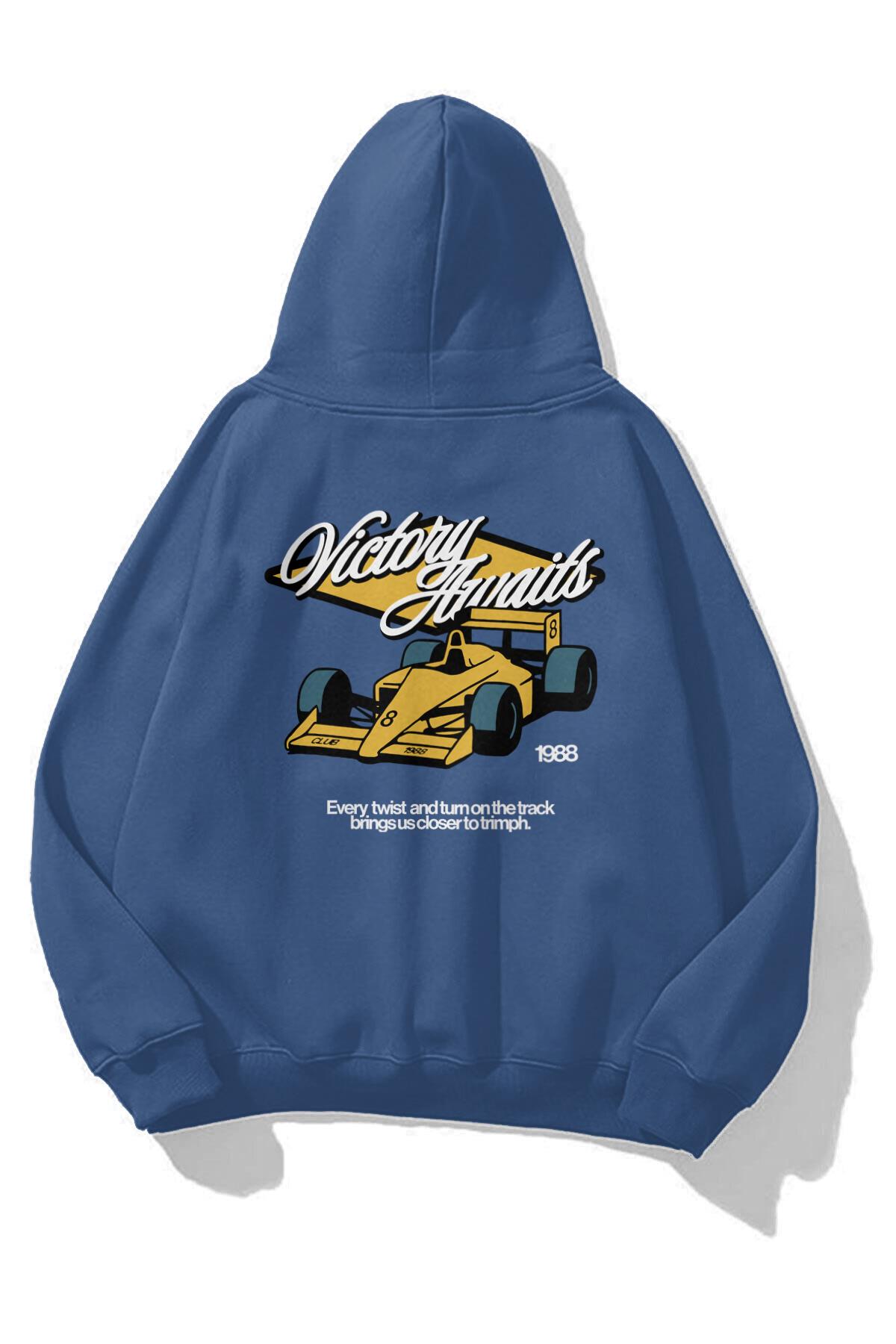 Unisex Victory Awaits Sweatshirt İndigo
