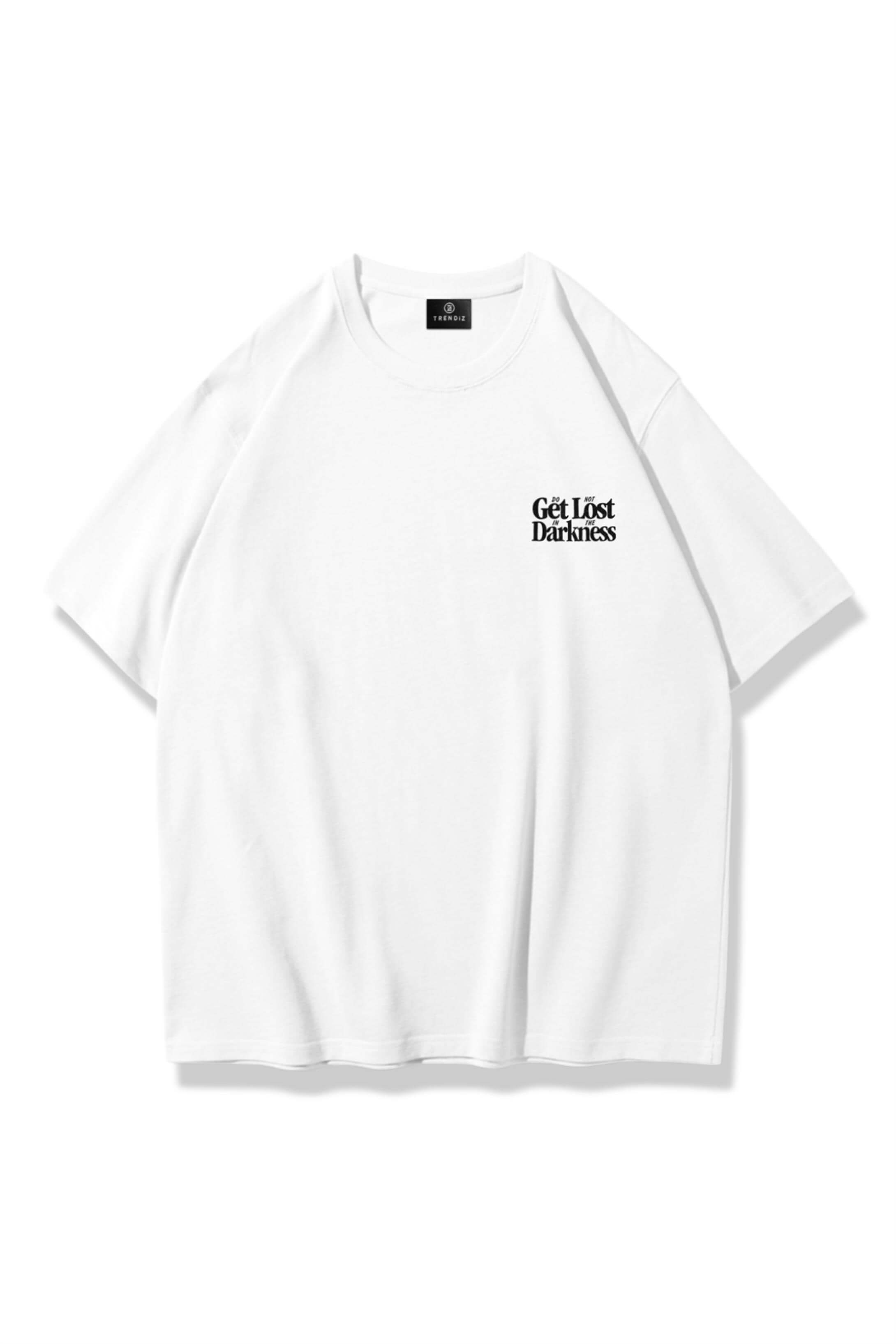 Unisex Get Lost Tshirt Beyaz