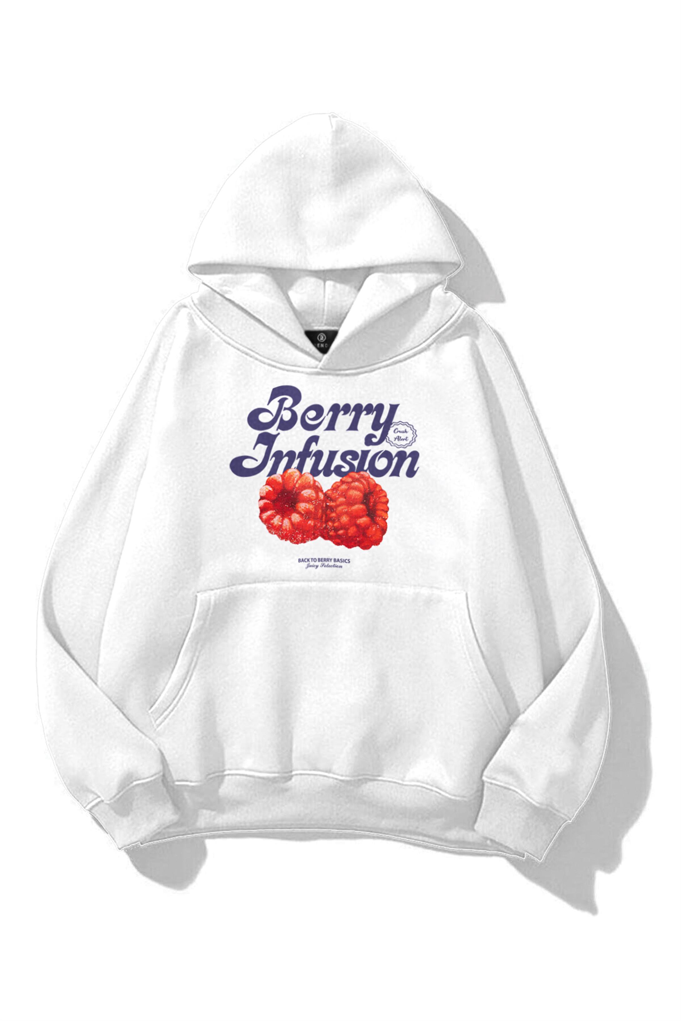 Kadın Berry Infusion Sweatshirt Beyaz