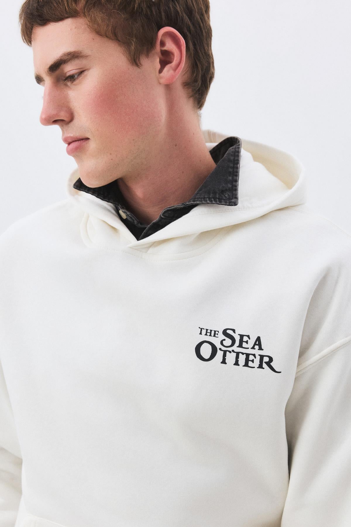 Unisex Sea Otter Sweatshirt Beyaz