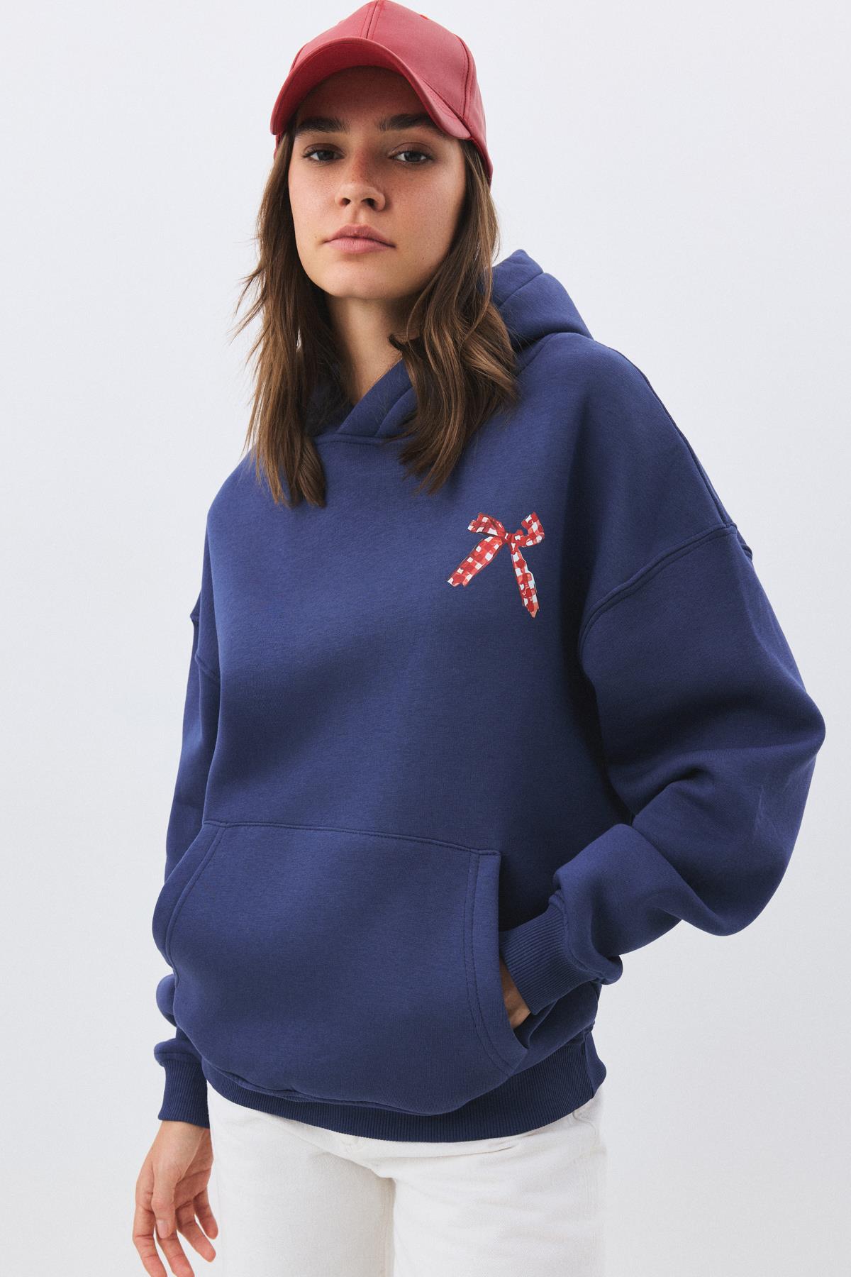 Kadın Fall is My Fave Sweatshirt İndigo