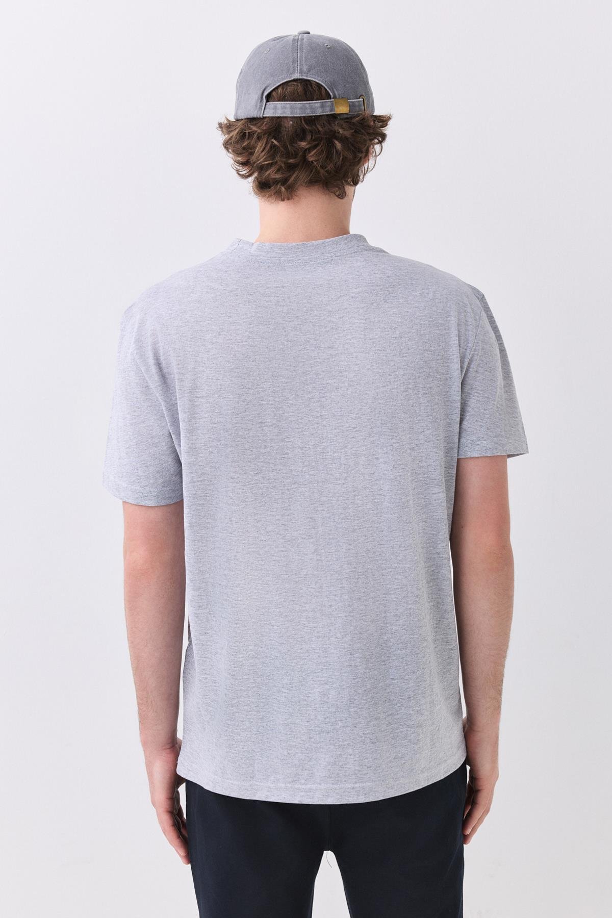 Erkek %100 Pamuk Basic Tshirt Grimelanj 2091