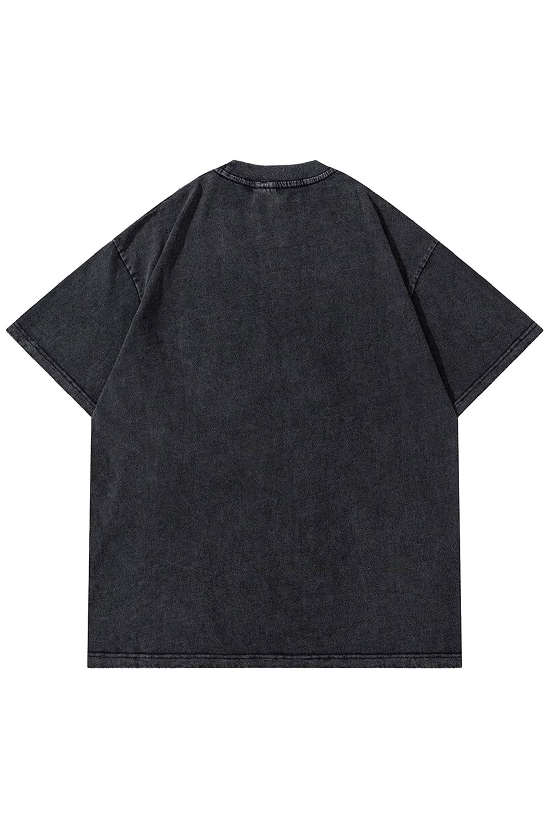 Unisex Thermal Vicinity Yıkamalı Tshirt Antrasit