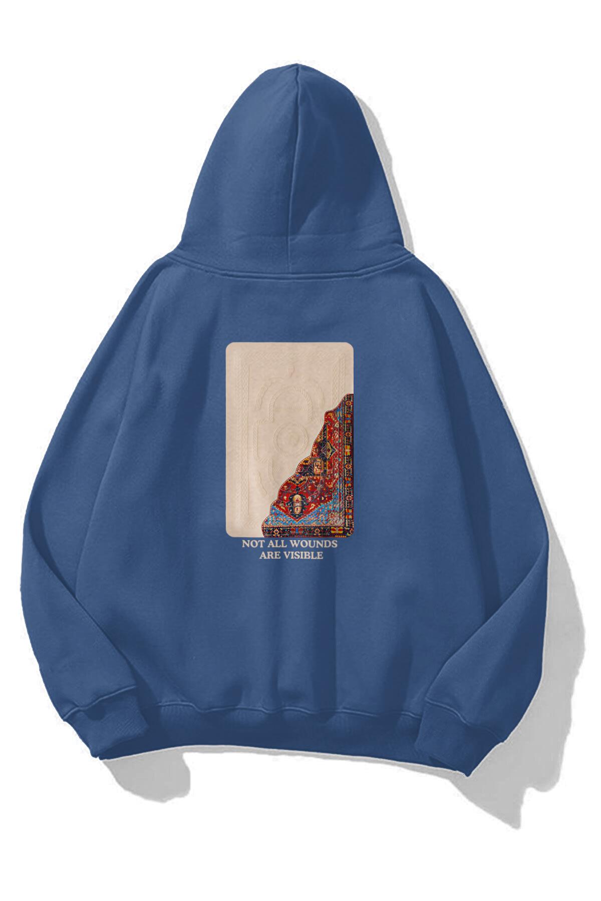 Unisex Not All Wounds Are Visible Sweatshirt İndigo