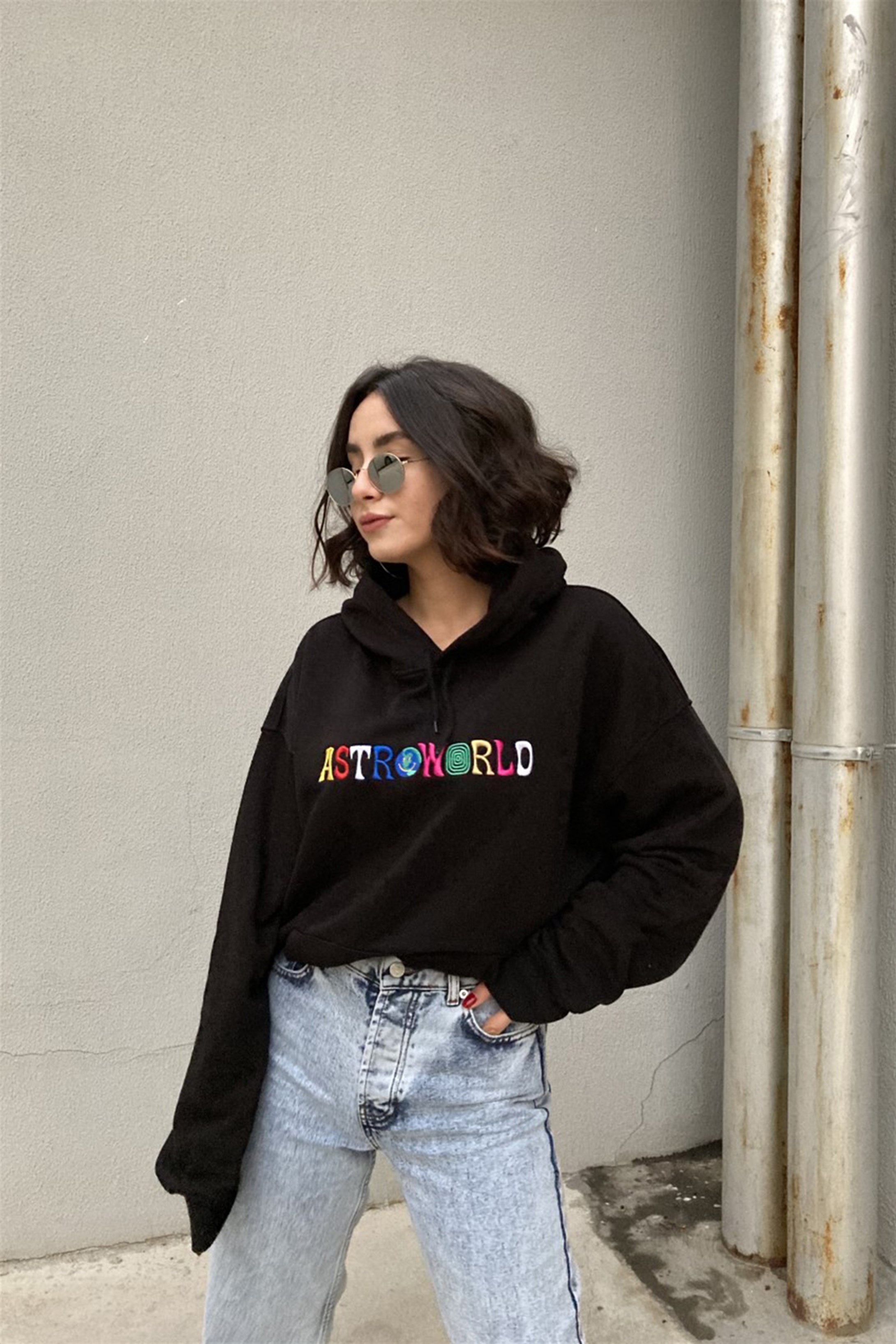 Trendiz Astra World Unisex Hoodie Siyah 111200