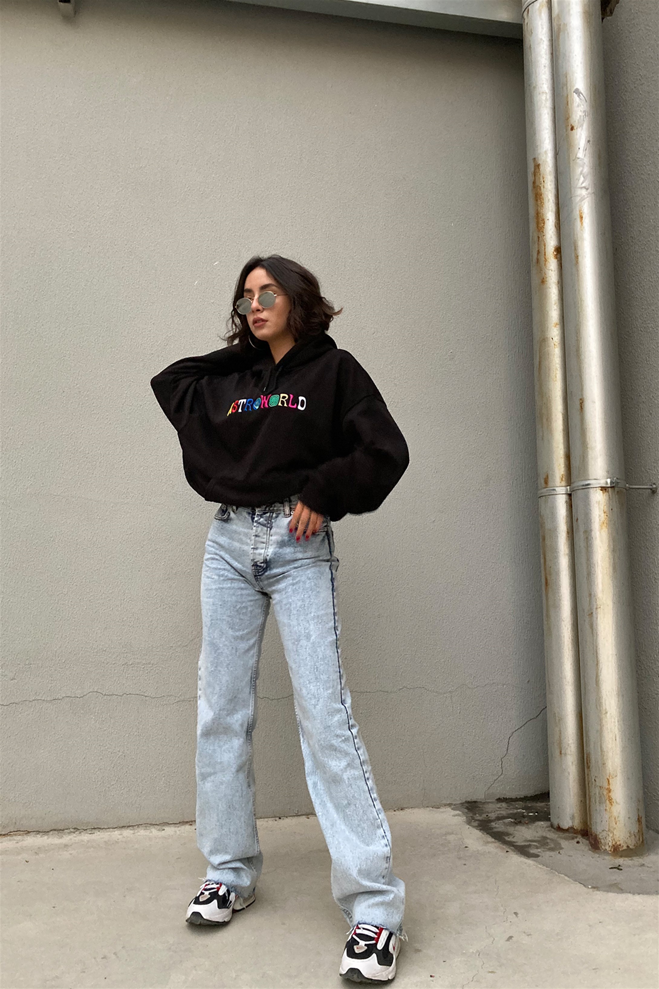 Trendiz Astra World Unisex Hoodie Siyah 111200