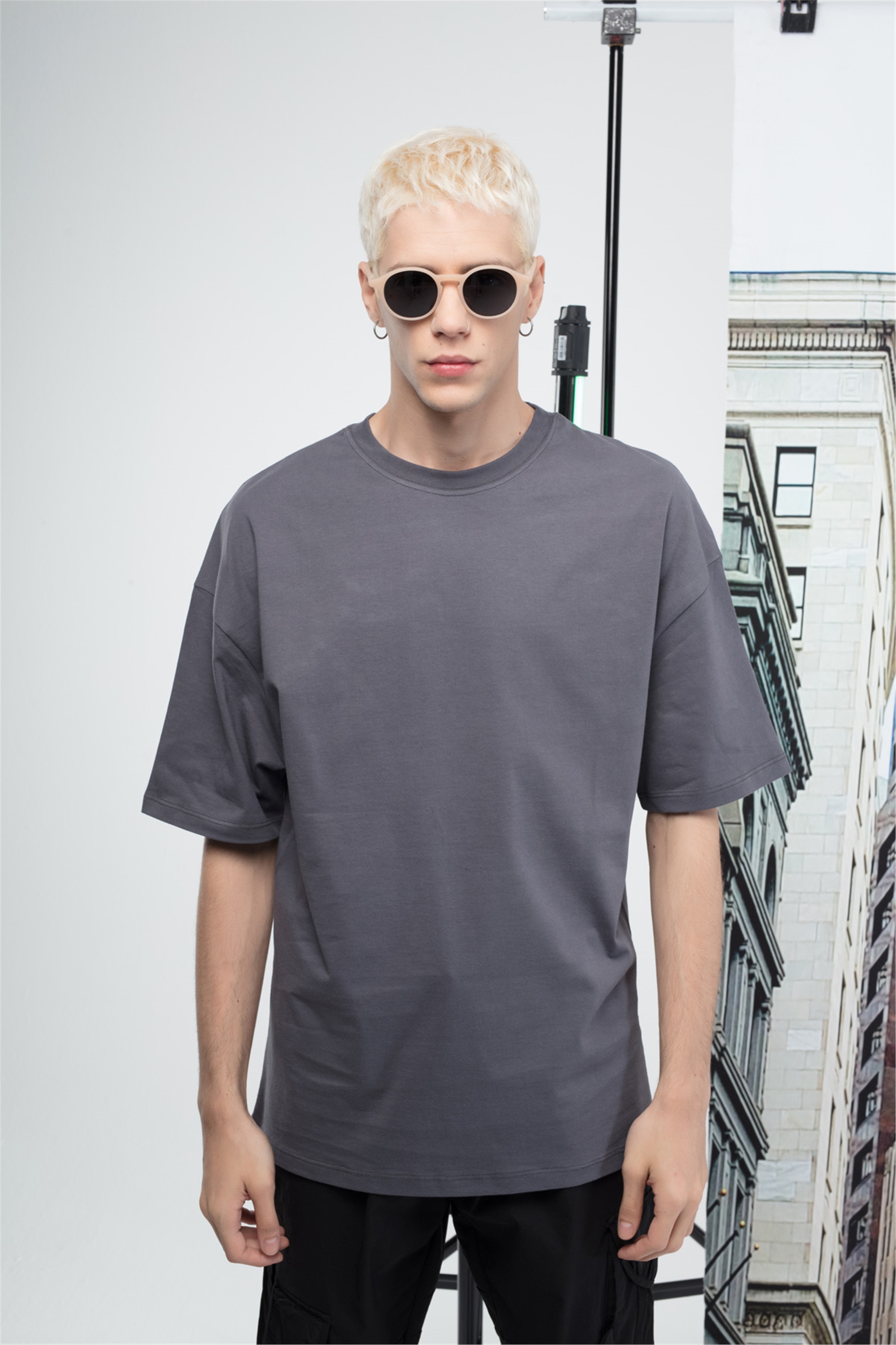 Trendiz Basic Erkek Tshirt Antresit