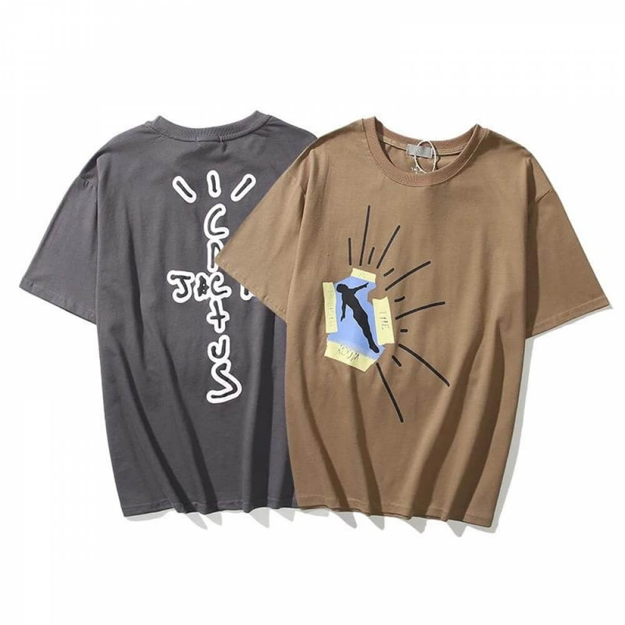 Trendiz Cactus Highest Oversize T-shirt Kahverengi