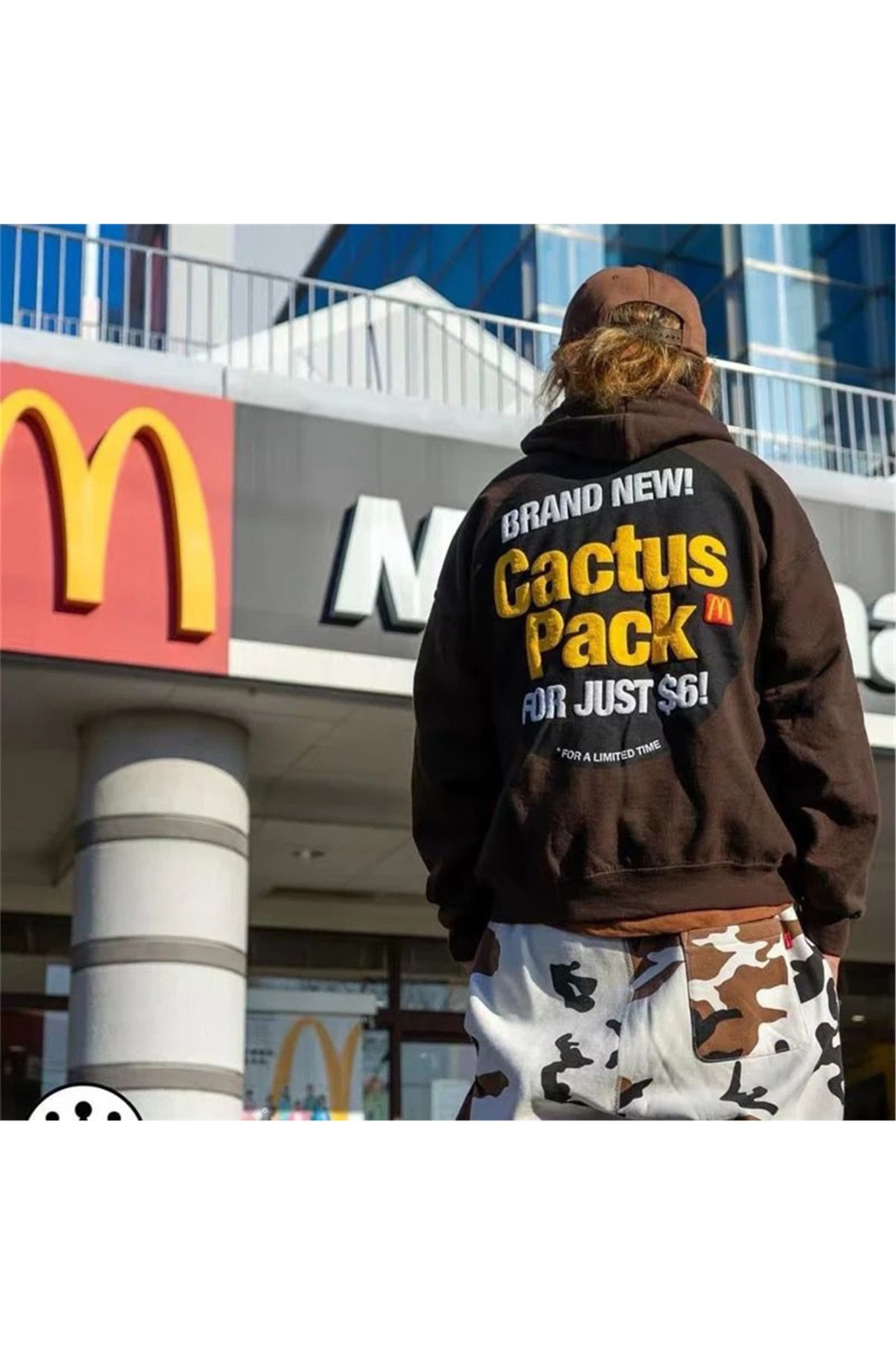 Trendiz Cactüs Pack Kahverengi Unisex Sweatshirt Hoodie