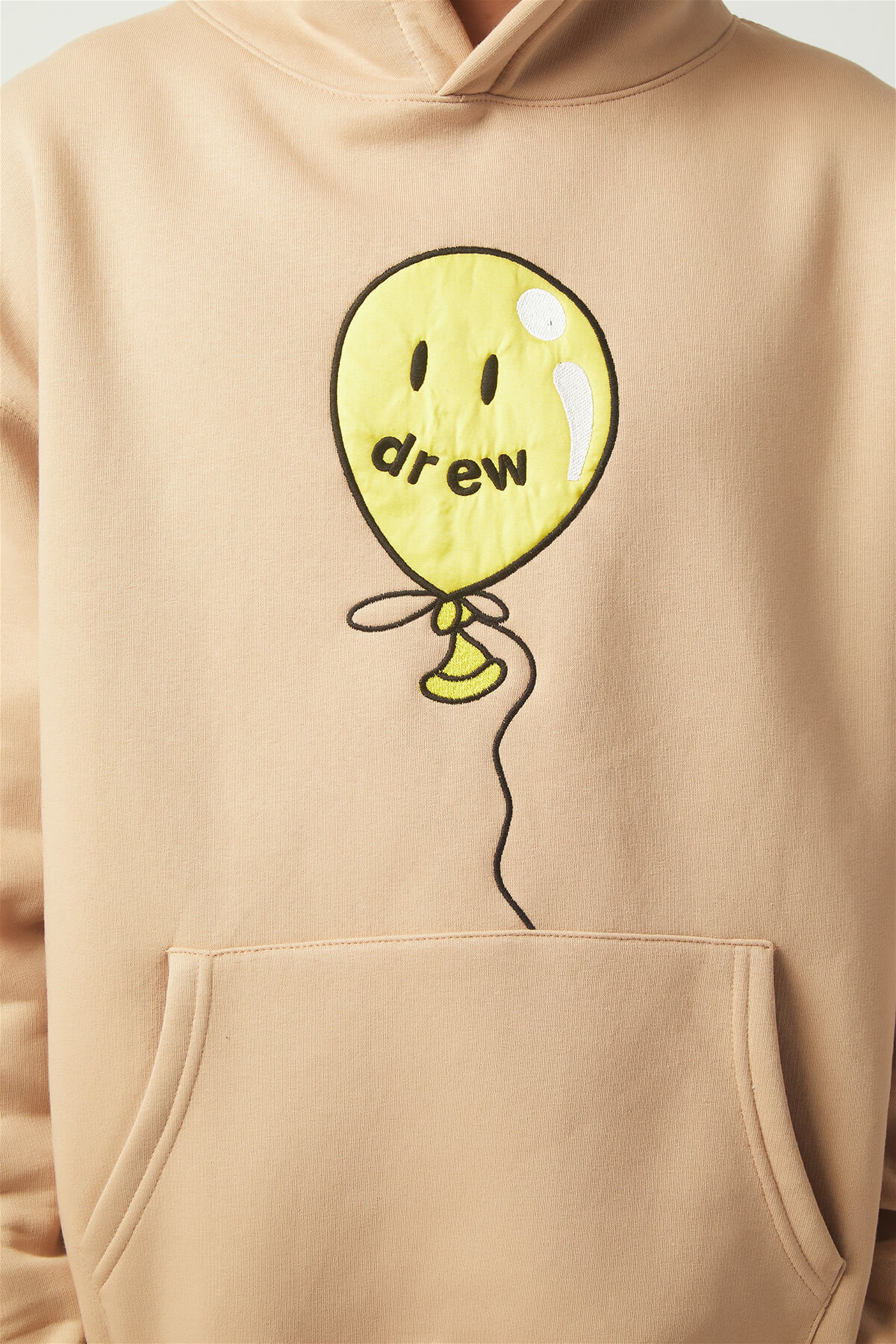 Trendiz Drew Balon Oversıze Sweatshirt Hoodie Krem TR30012