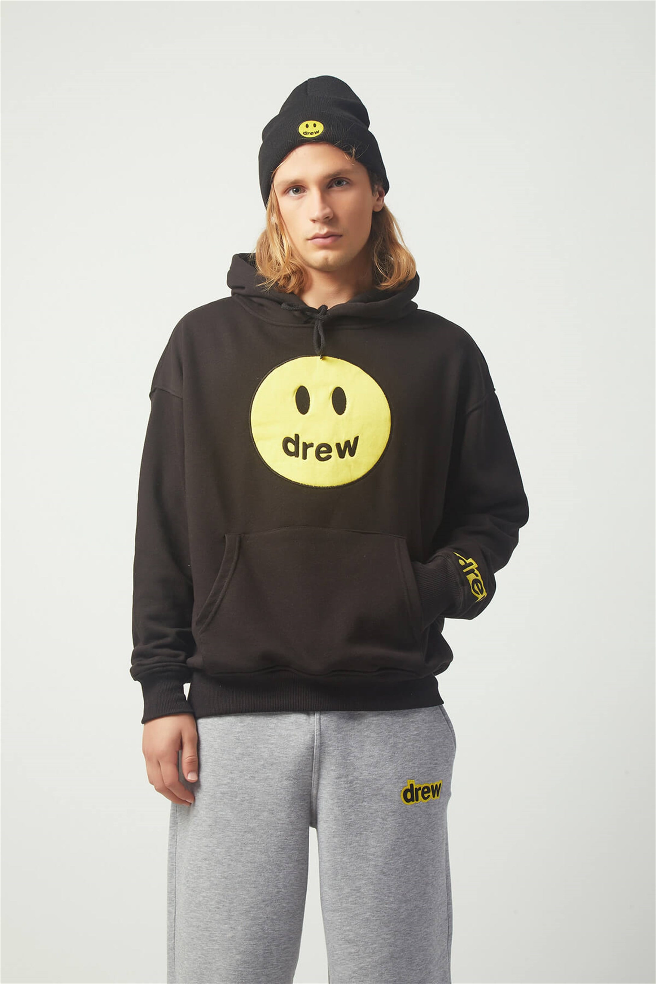 Trendiz Drew Oversıze Sweatshirt Hoodie Siyah TR30004