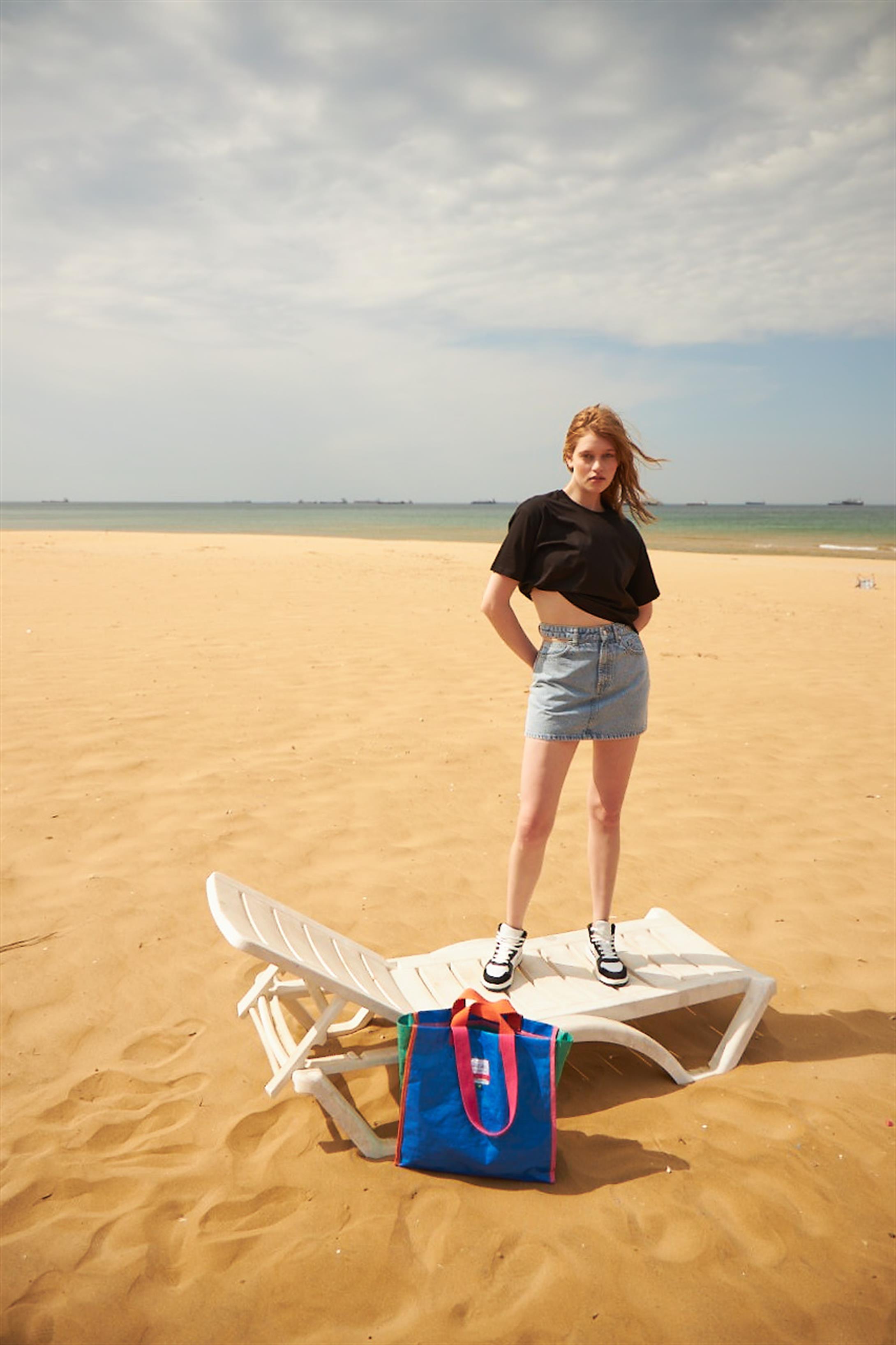 Trendiz Kadın Crop Tshirt Siyah