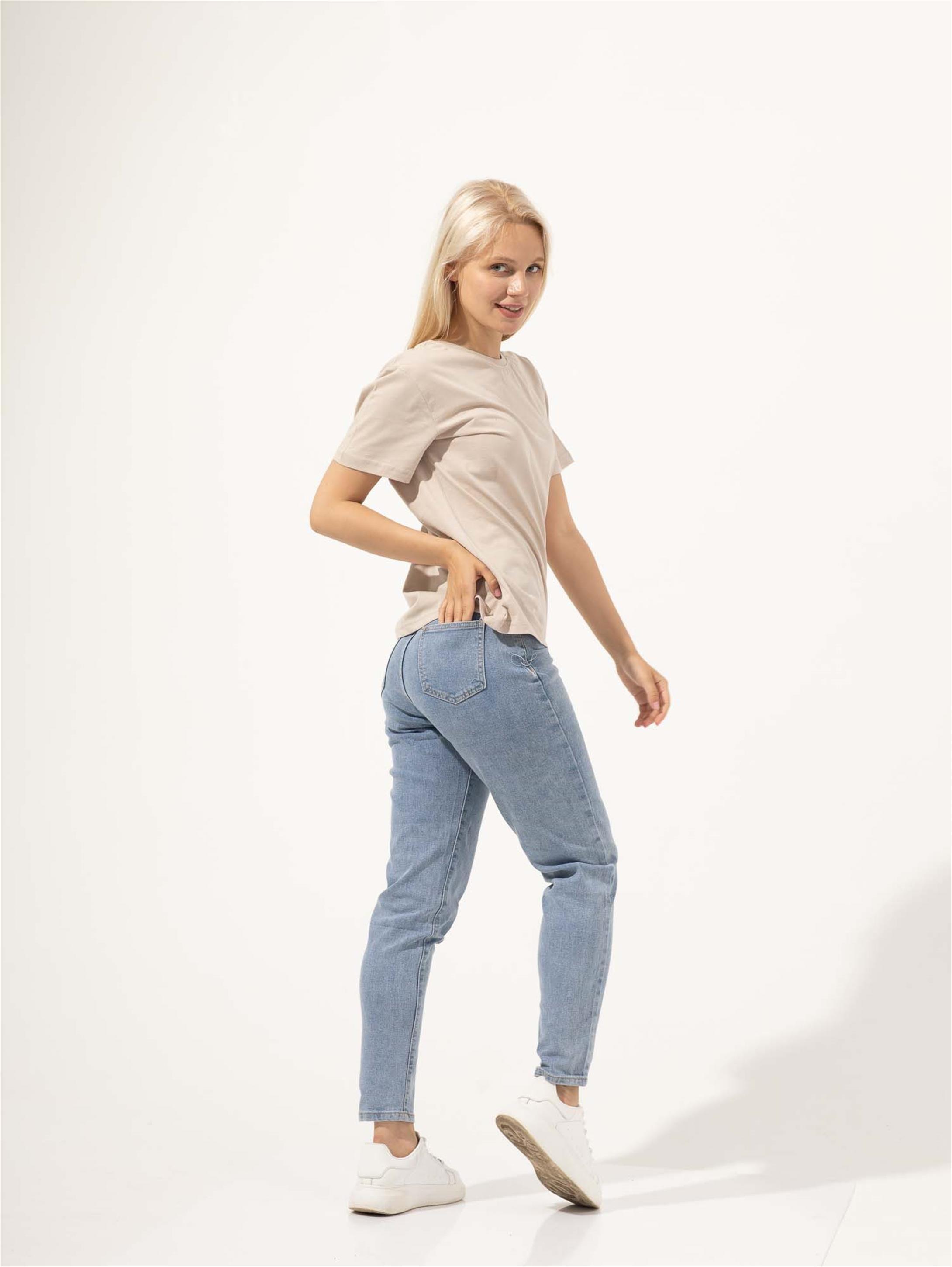 Trendiz Kadın Slim Tshirt Bej