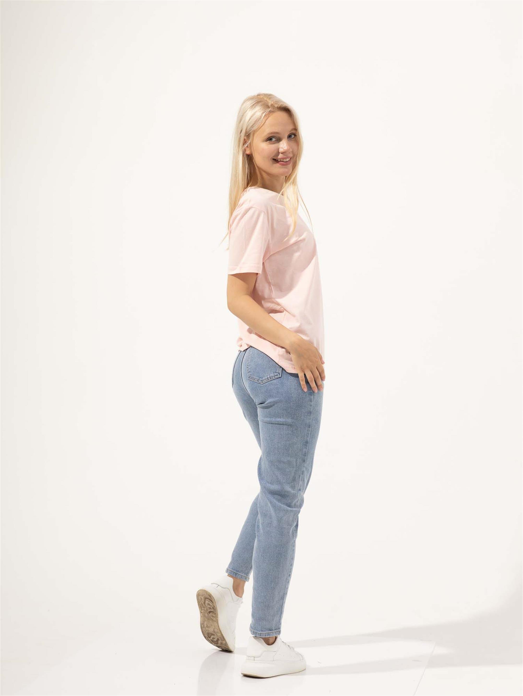 Trendiz Kadın Slim Tshirt Pembe