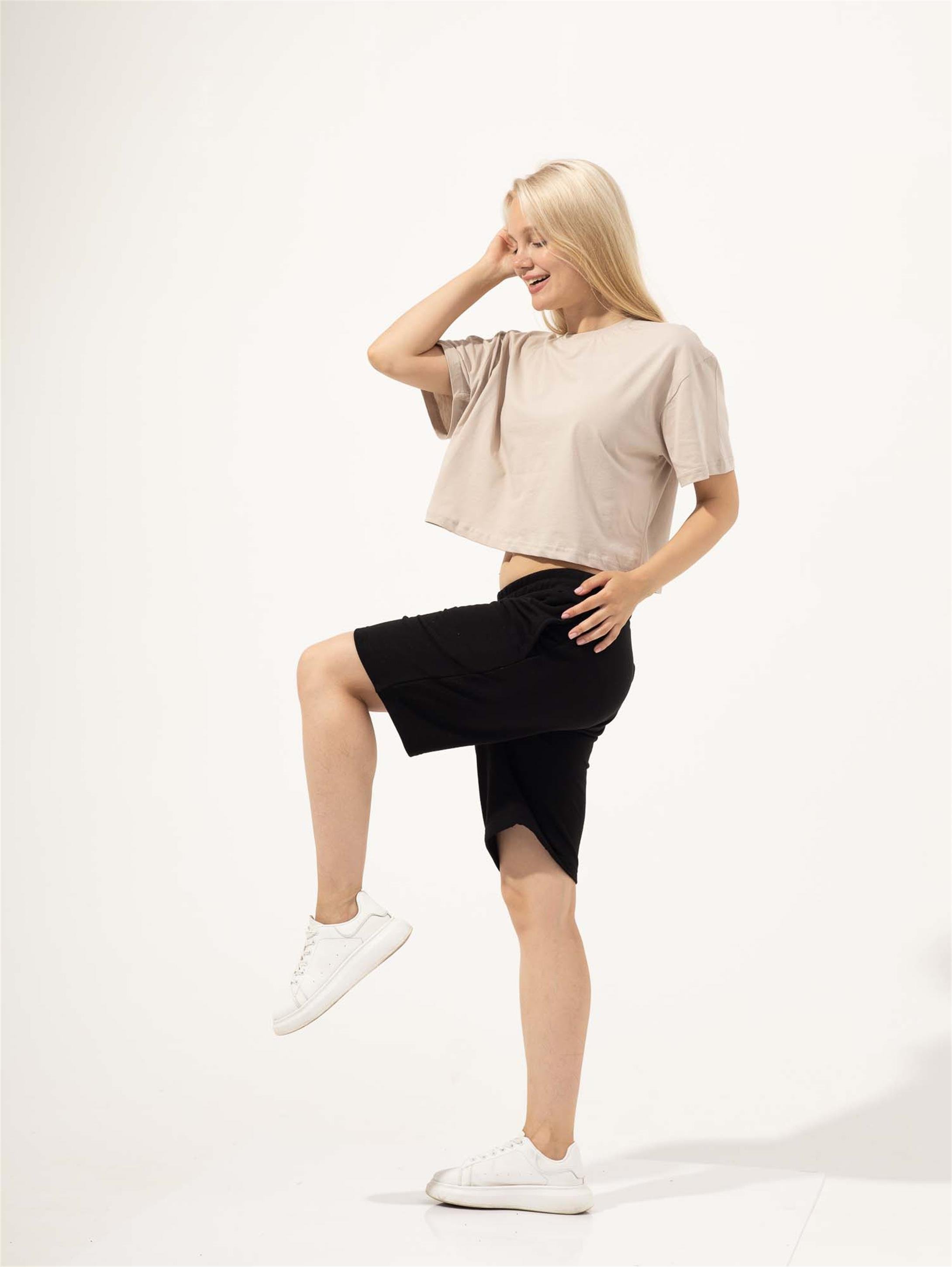 Trendiz Kadın Şort Siyah