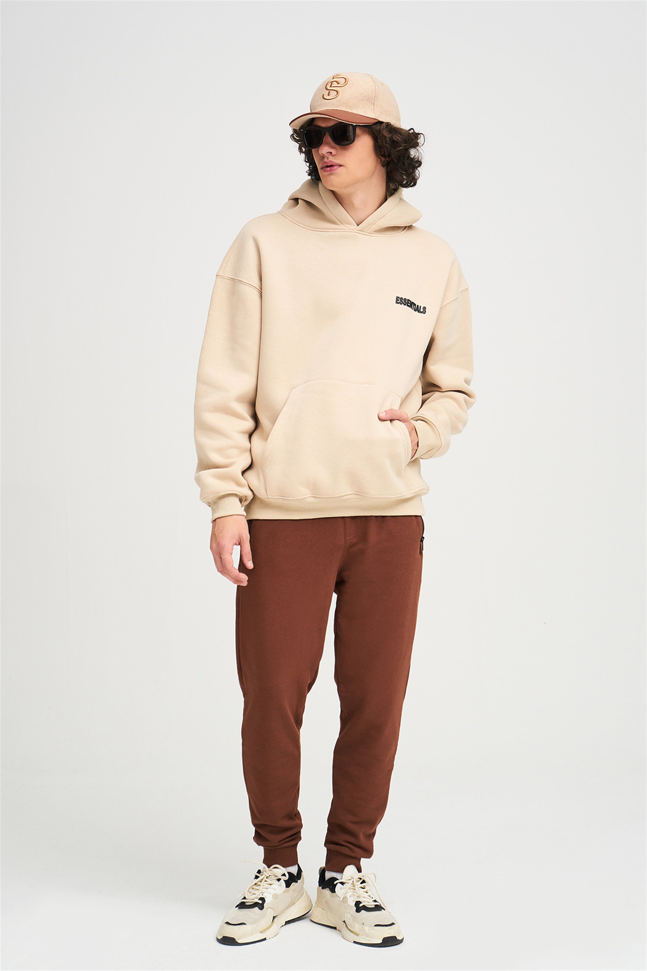 Trendiz Unisex 303 Essential Sweatshirt Hoodie Taş