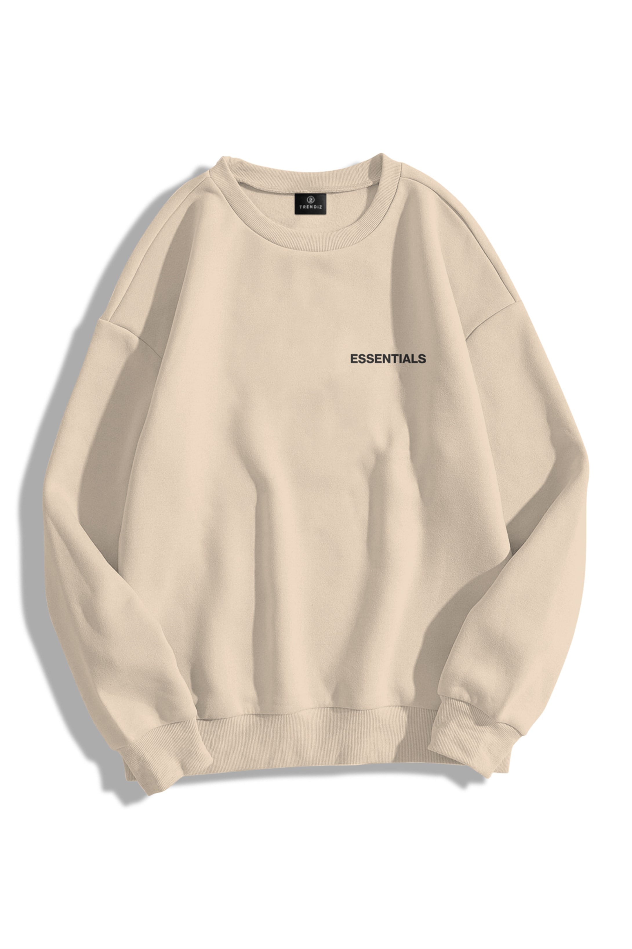 Trendiz Unisex 303 Essentials Bisiklet Yaka Sweatshirt Hoodie