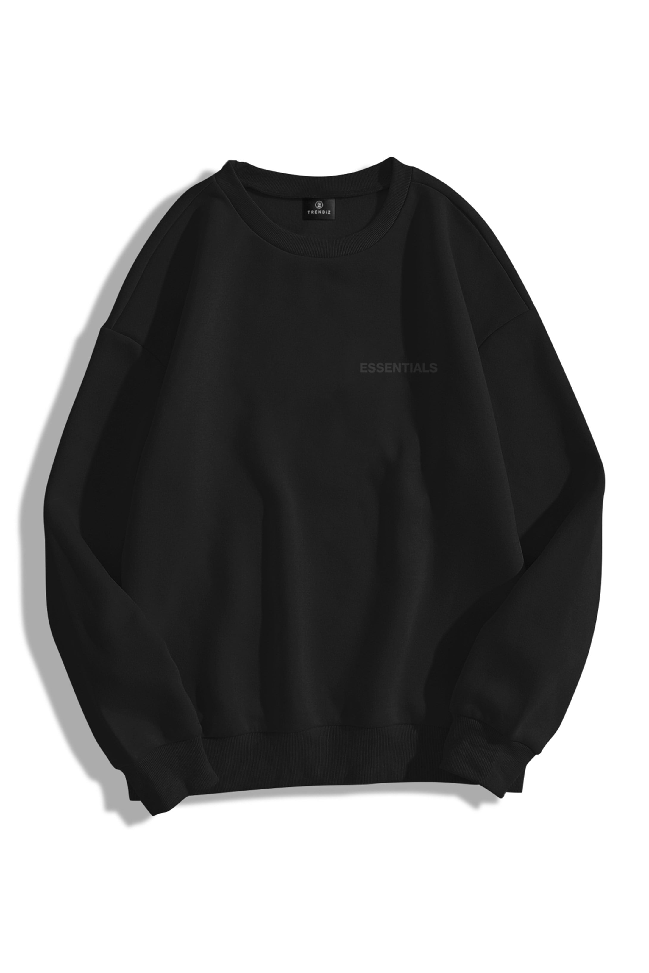 Trendiz Unisex 303 Essentials Bisiklet Yaka Sweatshirt Hoodie