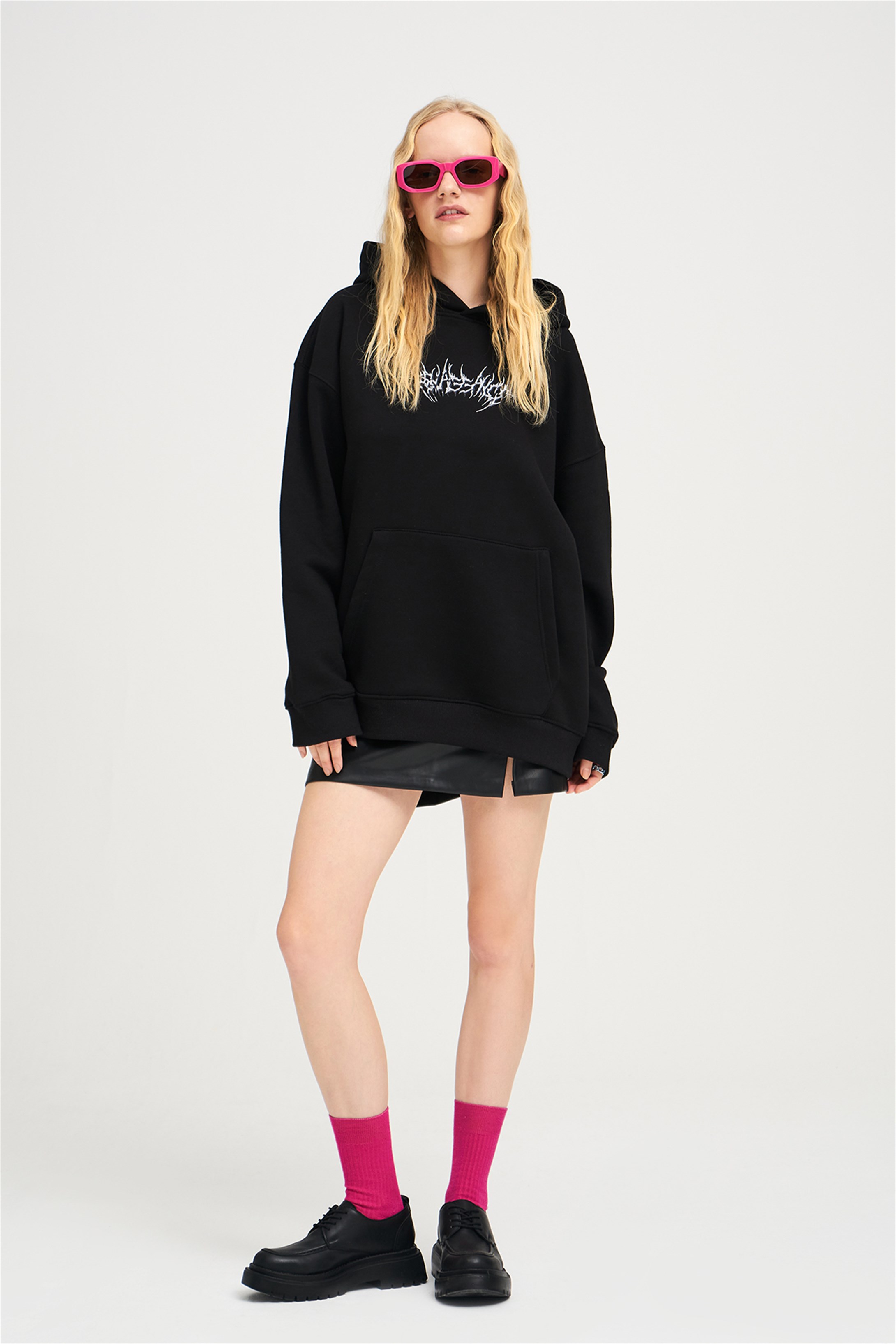 Trendiz Unisex Angel Sweatshirt Hoodie Siyah