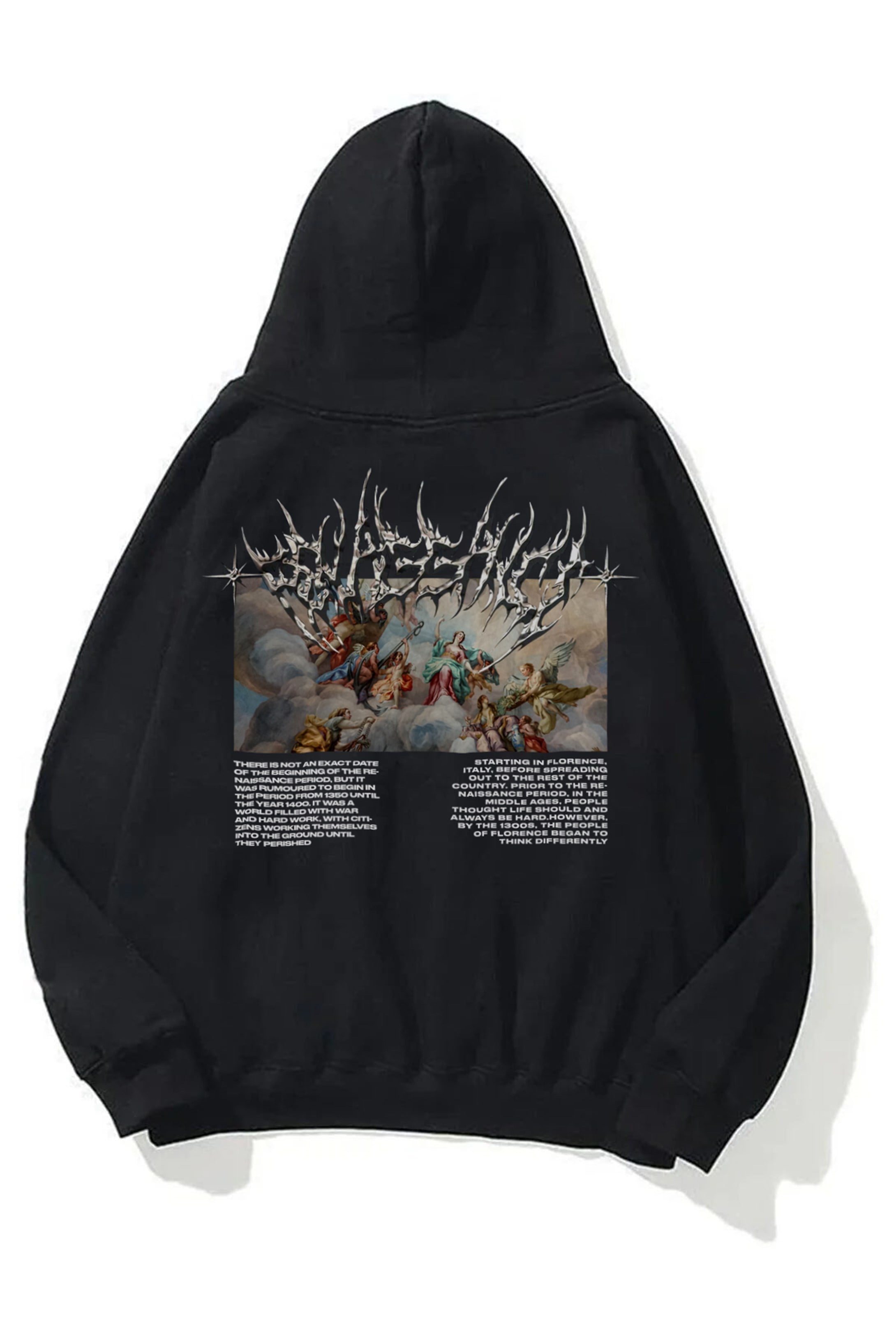 Trendiz Unisex Angel Sweatshirt Hoodie Siyah