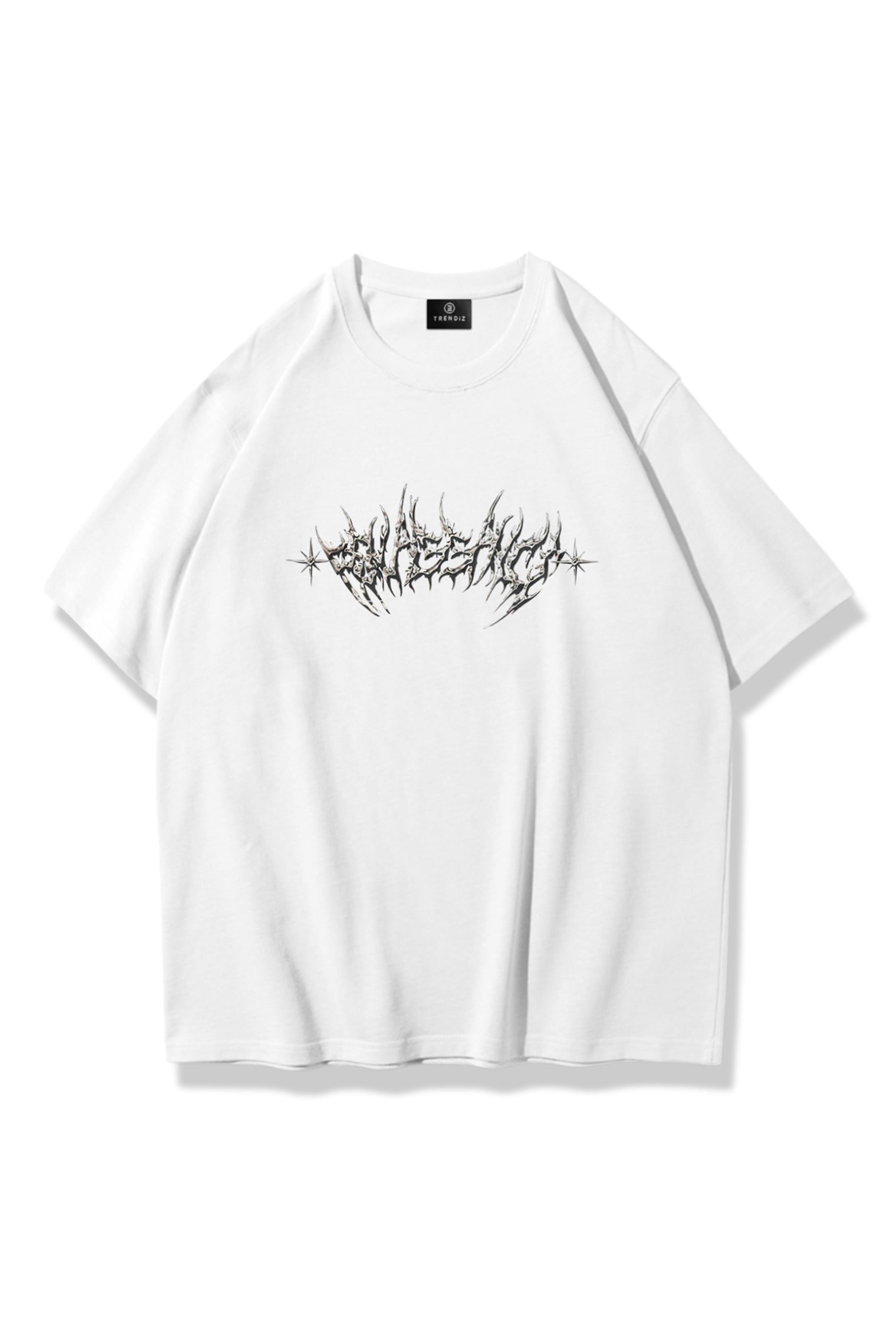 Trendiz Unisex Angel Tshirt Beyaz