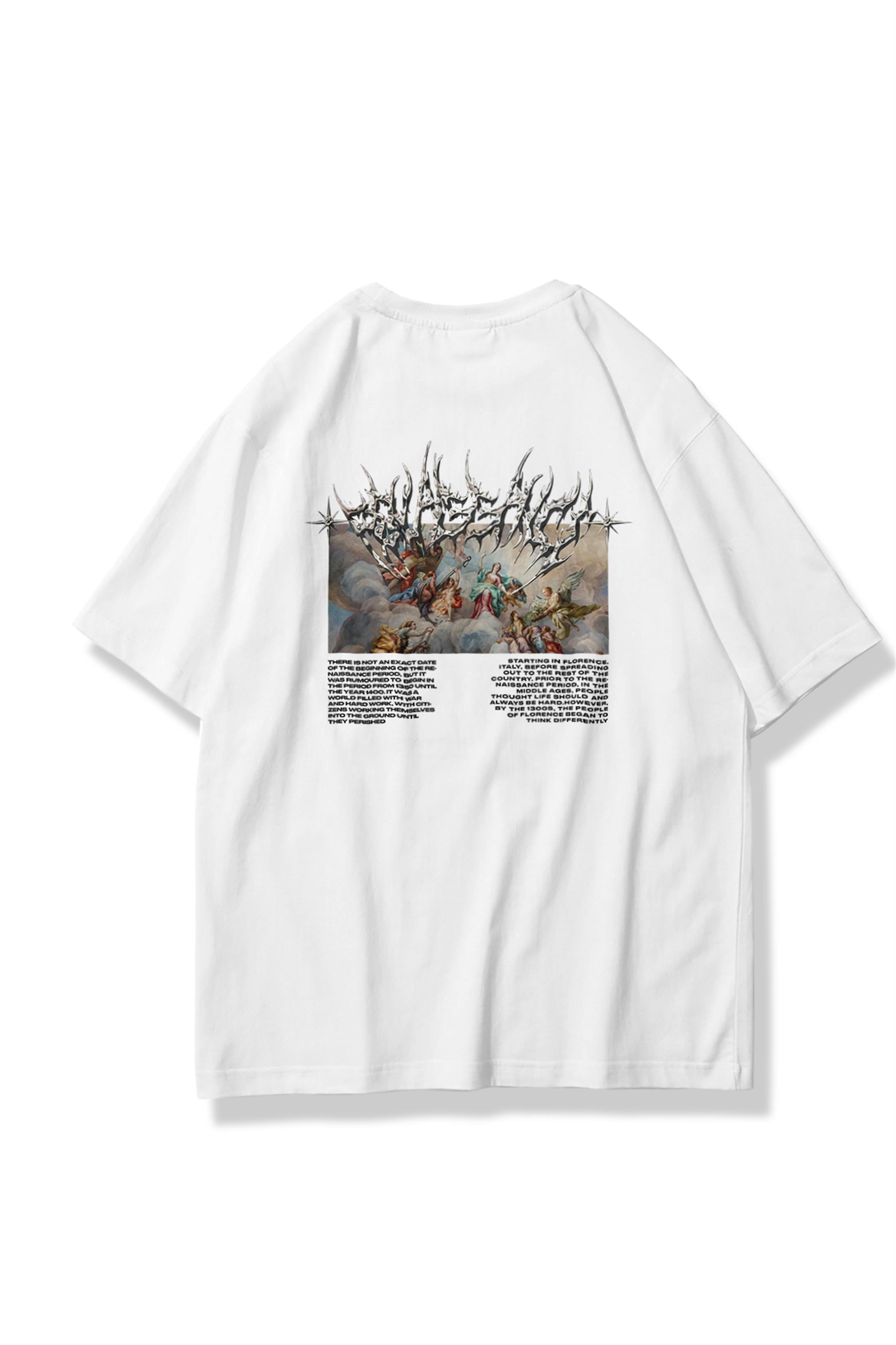 Trendiz Unisex Angel Tshirt Beyaz