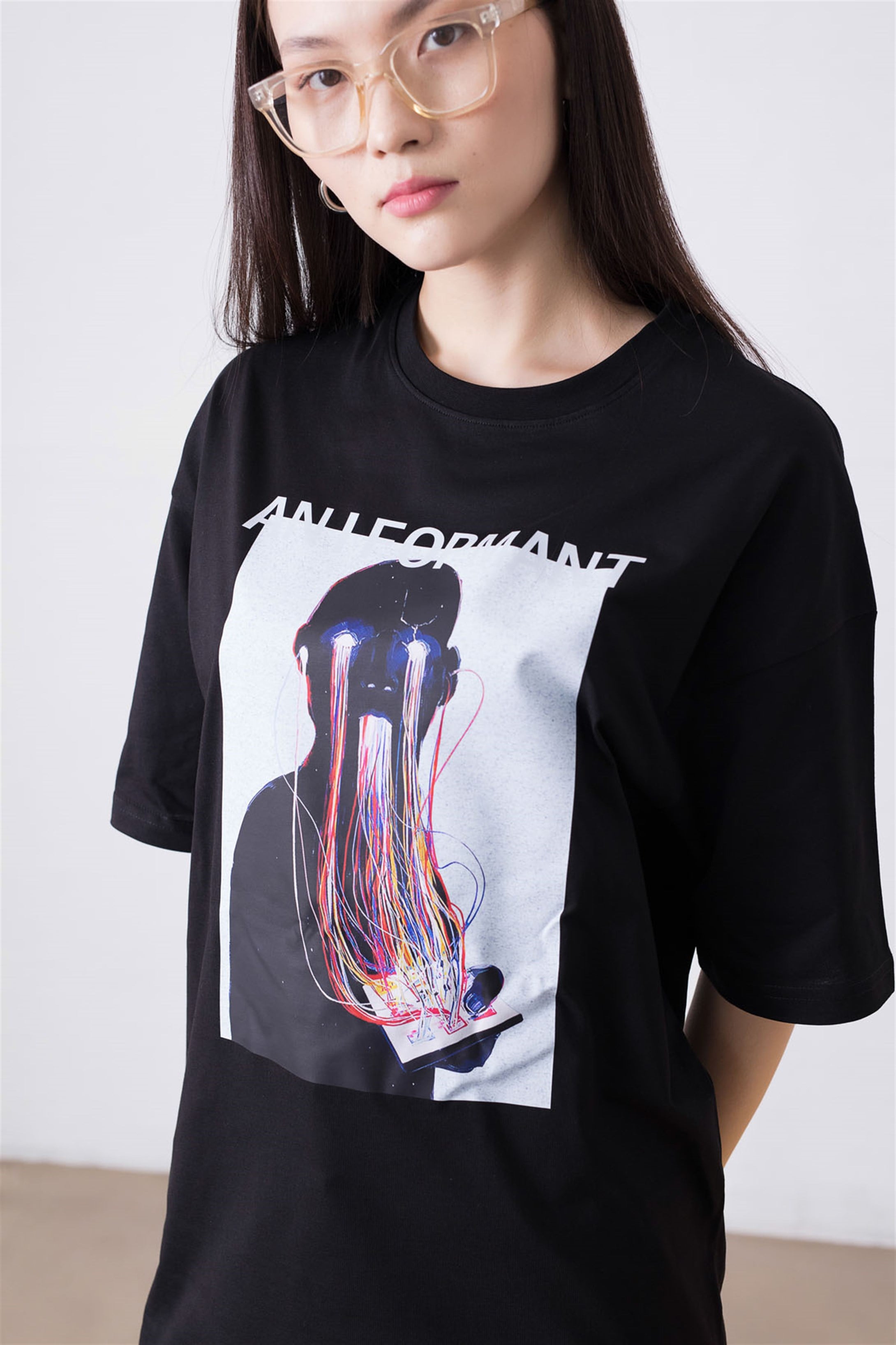 Trendiz Unisex Aniformant Siyah Tshirt