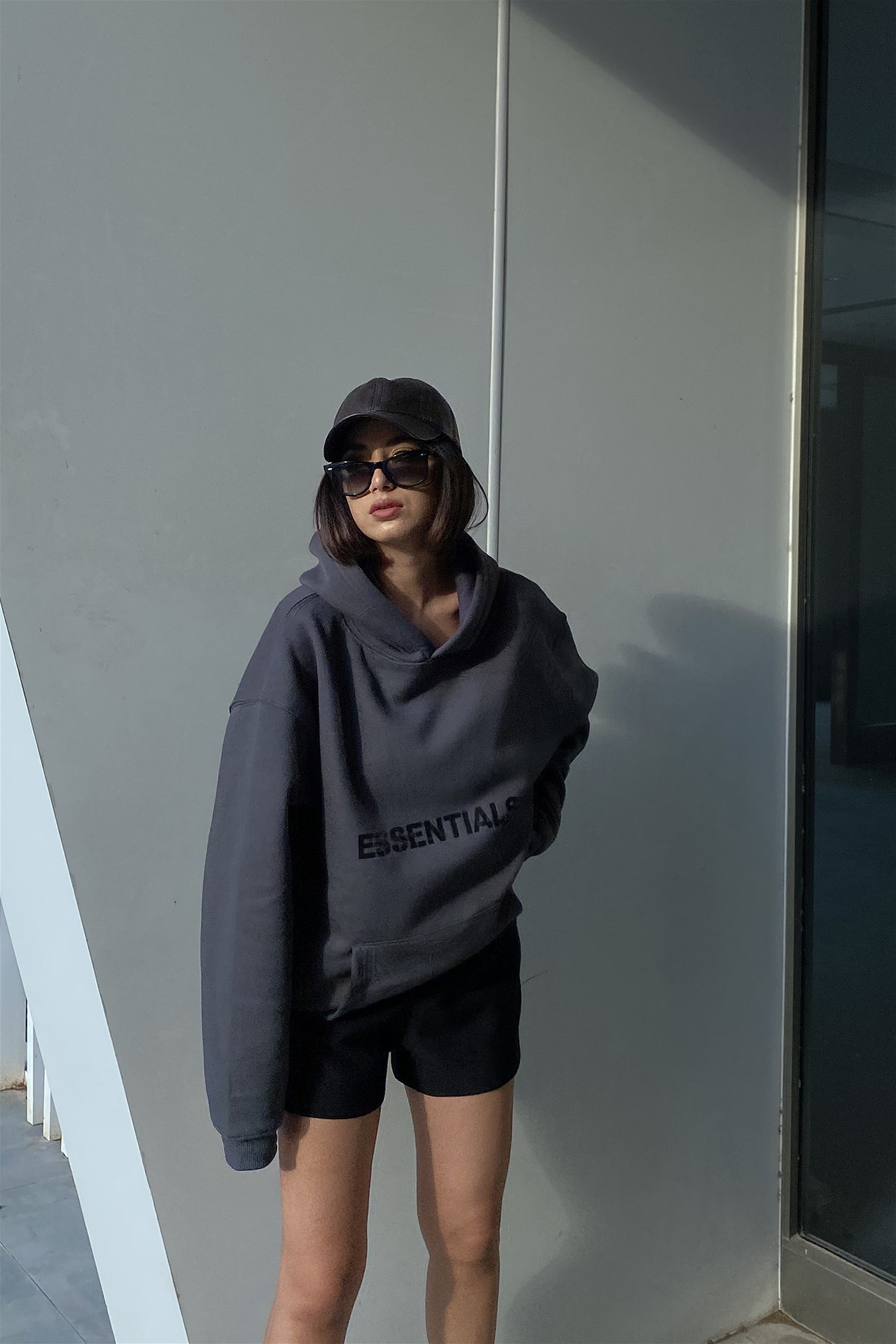 Trendiz Unisex Antrasit Essentials Sweatshirt Hoodie