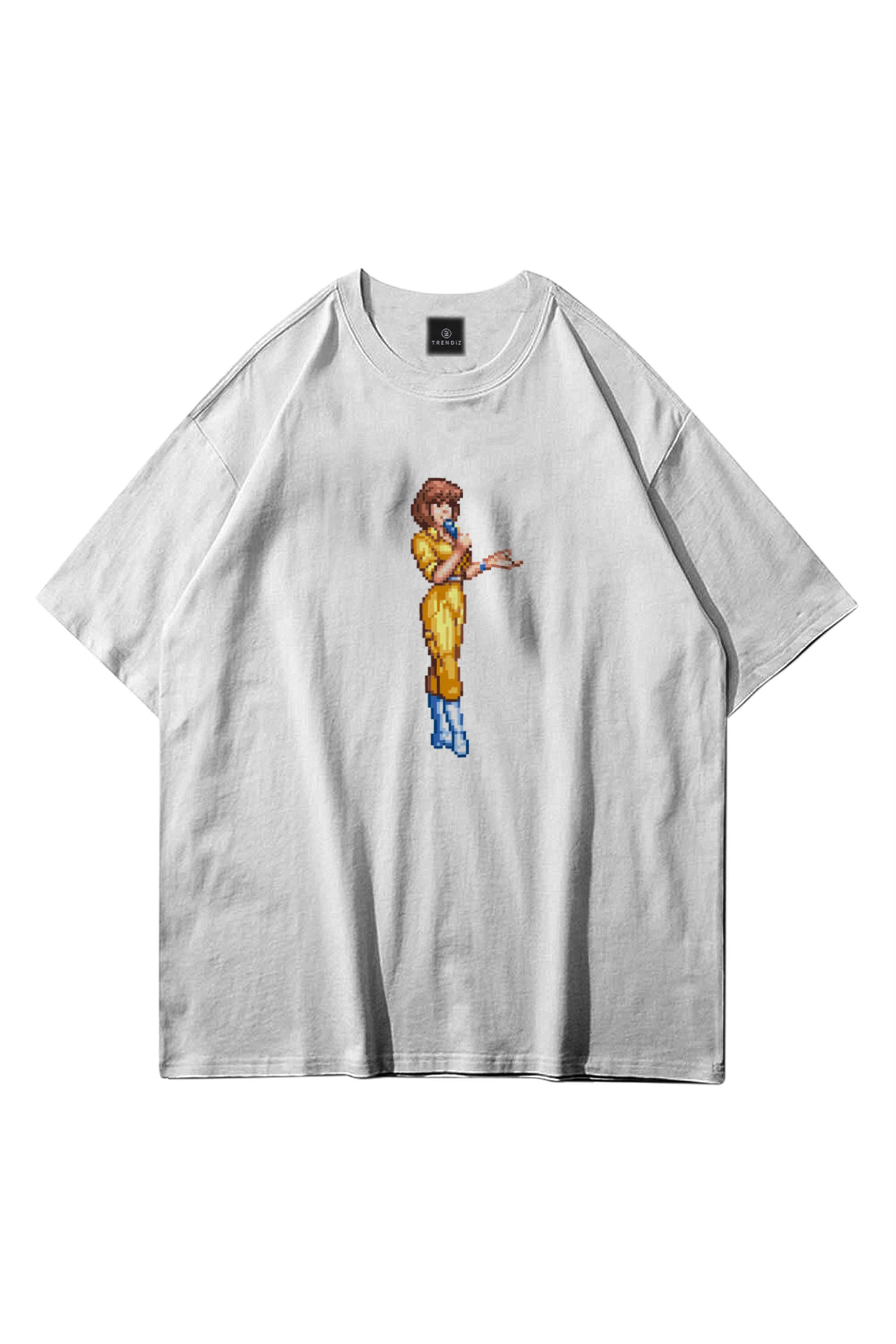Trendiz Unisex April ONeil Ninja Turtles Beyaz Tshirt