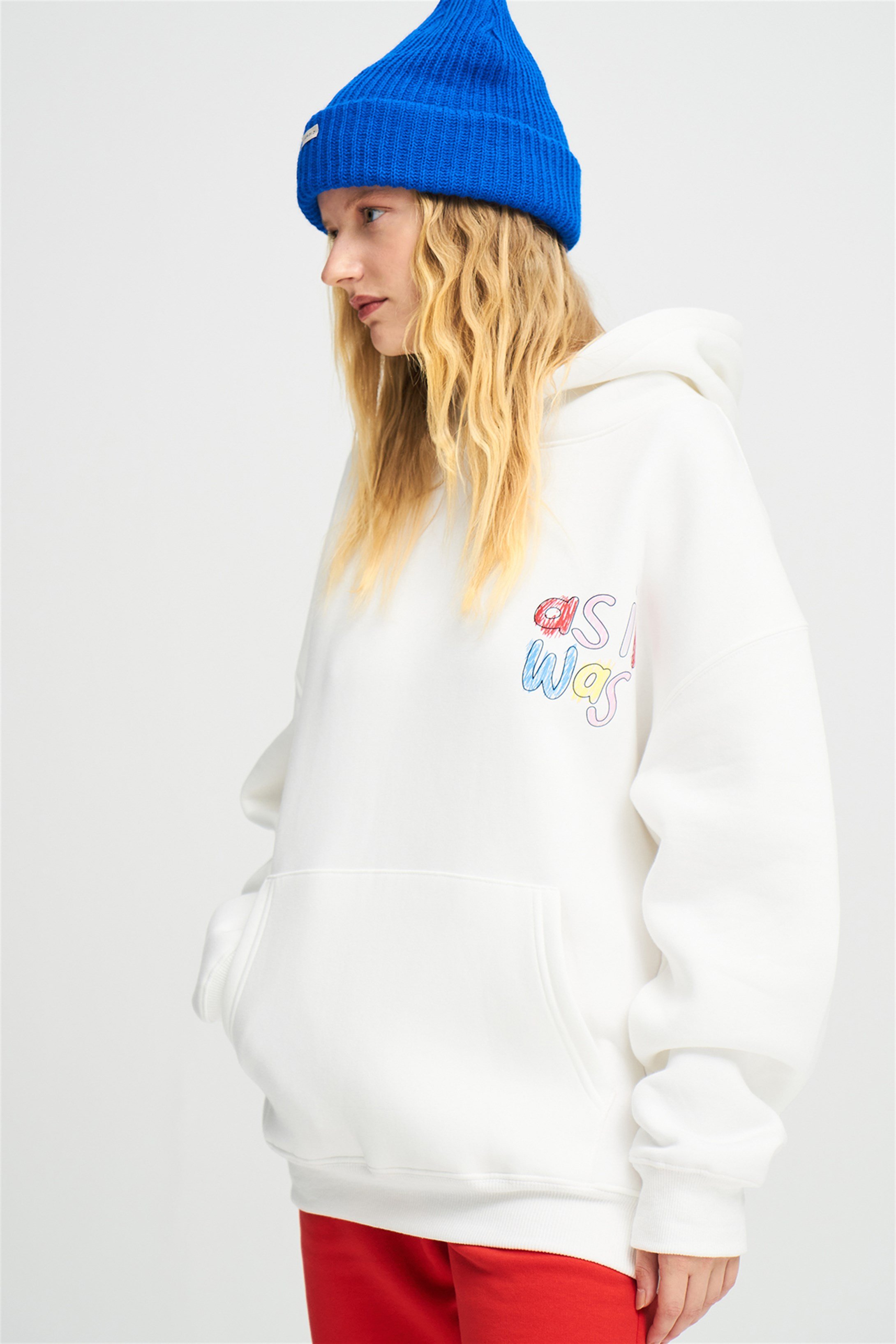 Trendiz Unisex  As İt Was Sweatshirt Hoodie Beyaz