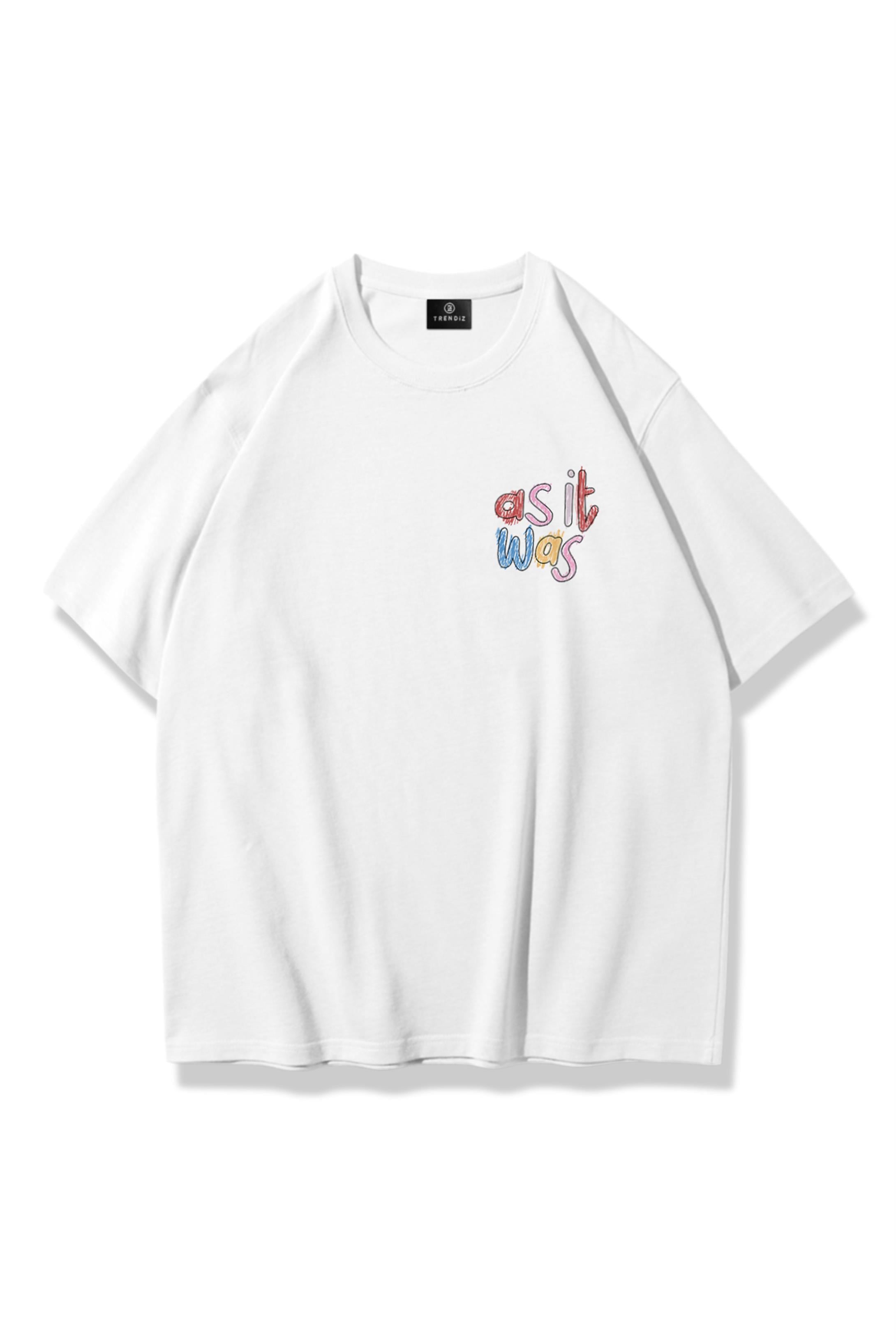 Trendiz Unisex As it Was Tshirt Beyaz