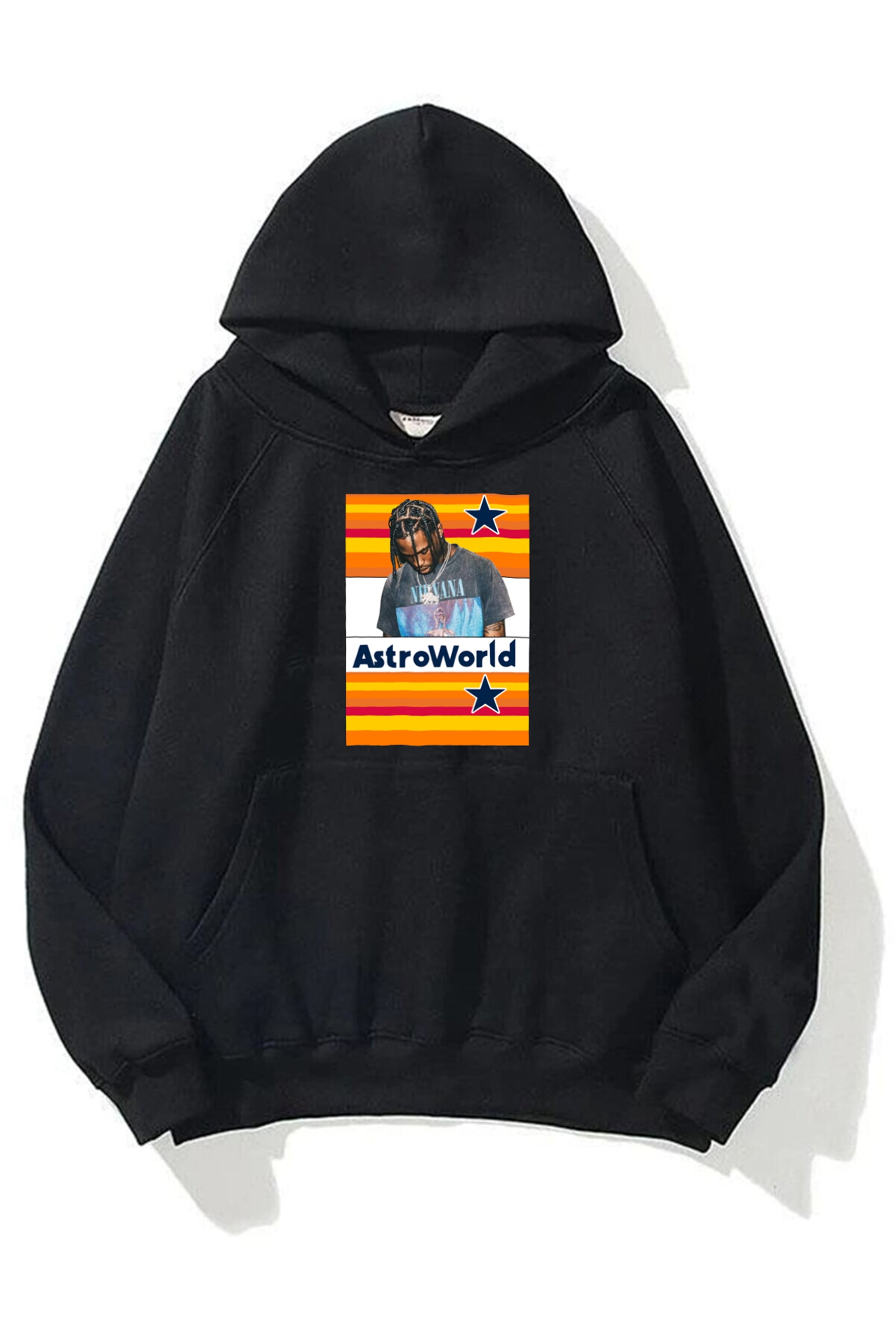 Trendiz Unisex Astroworld Travis Scott Siyah Sweatshirt Hoodie
