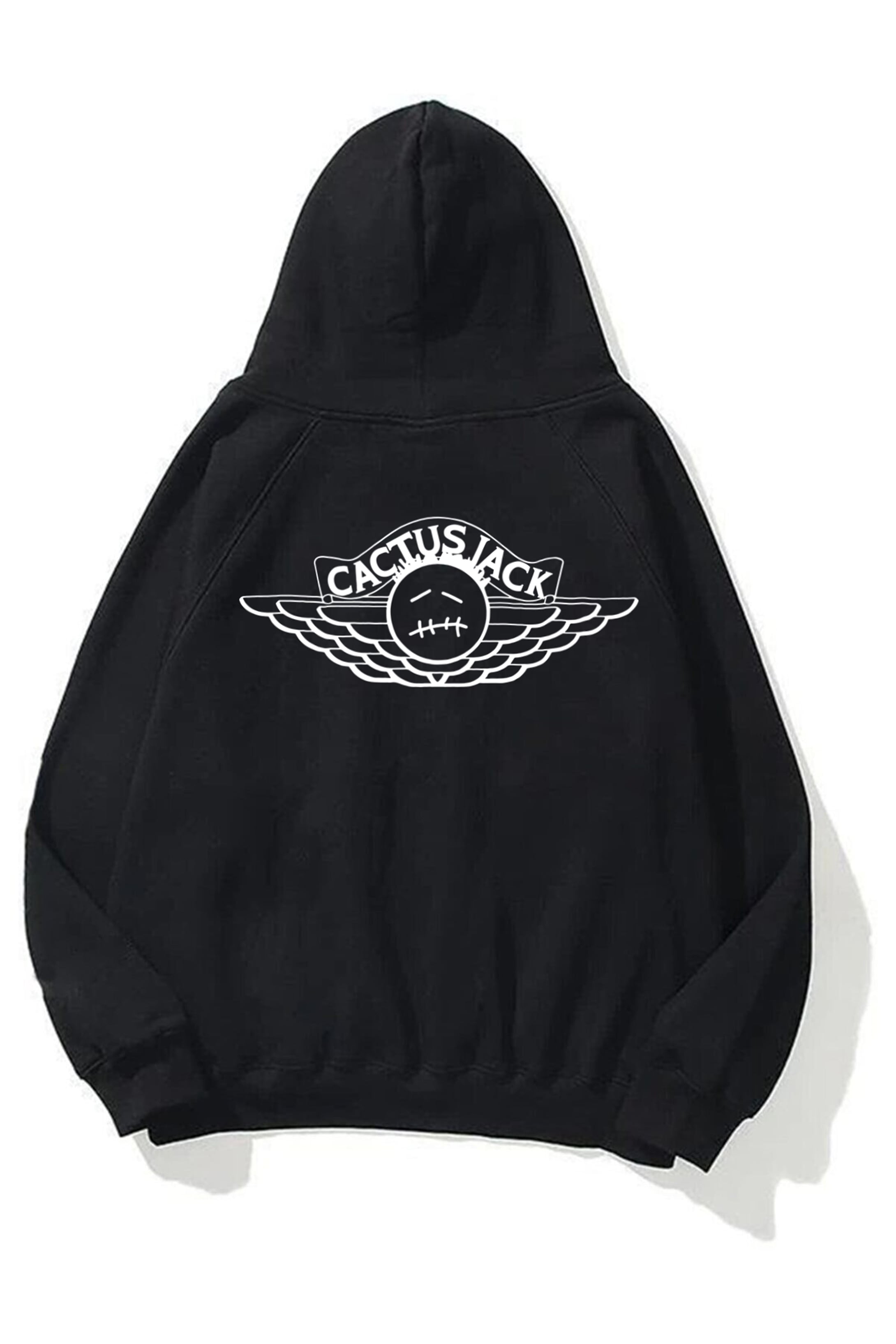 Trendiz Unisex Cactus Jack Air Siyah Sweatshirt Hoodie