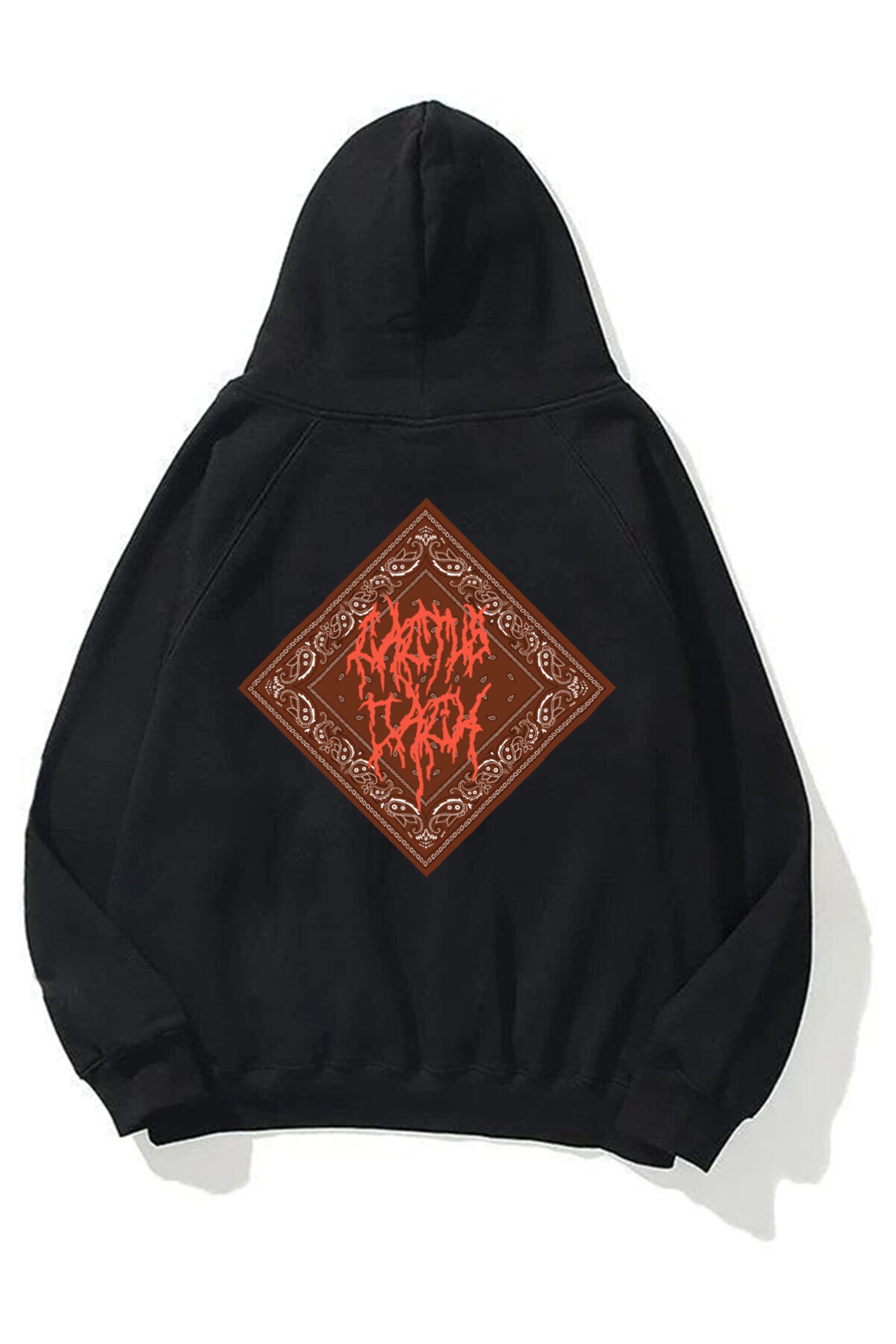 Trendiz Unisex Cactus Jack Bandana Siyah Sweatshirt Hoodie