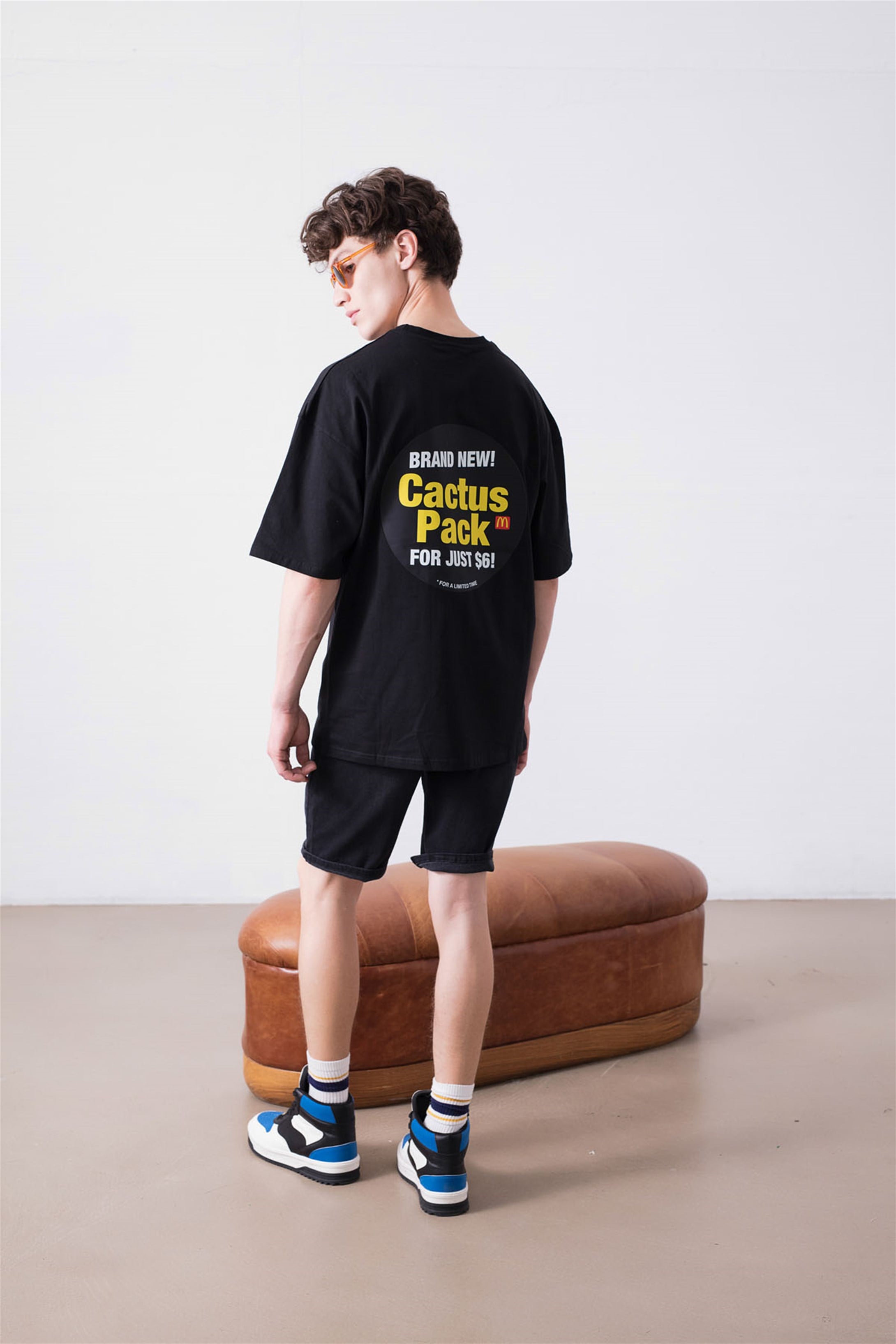 Trendiz Unisex Cactus Pack Siyah Tshirt