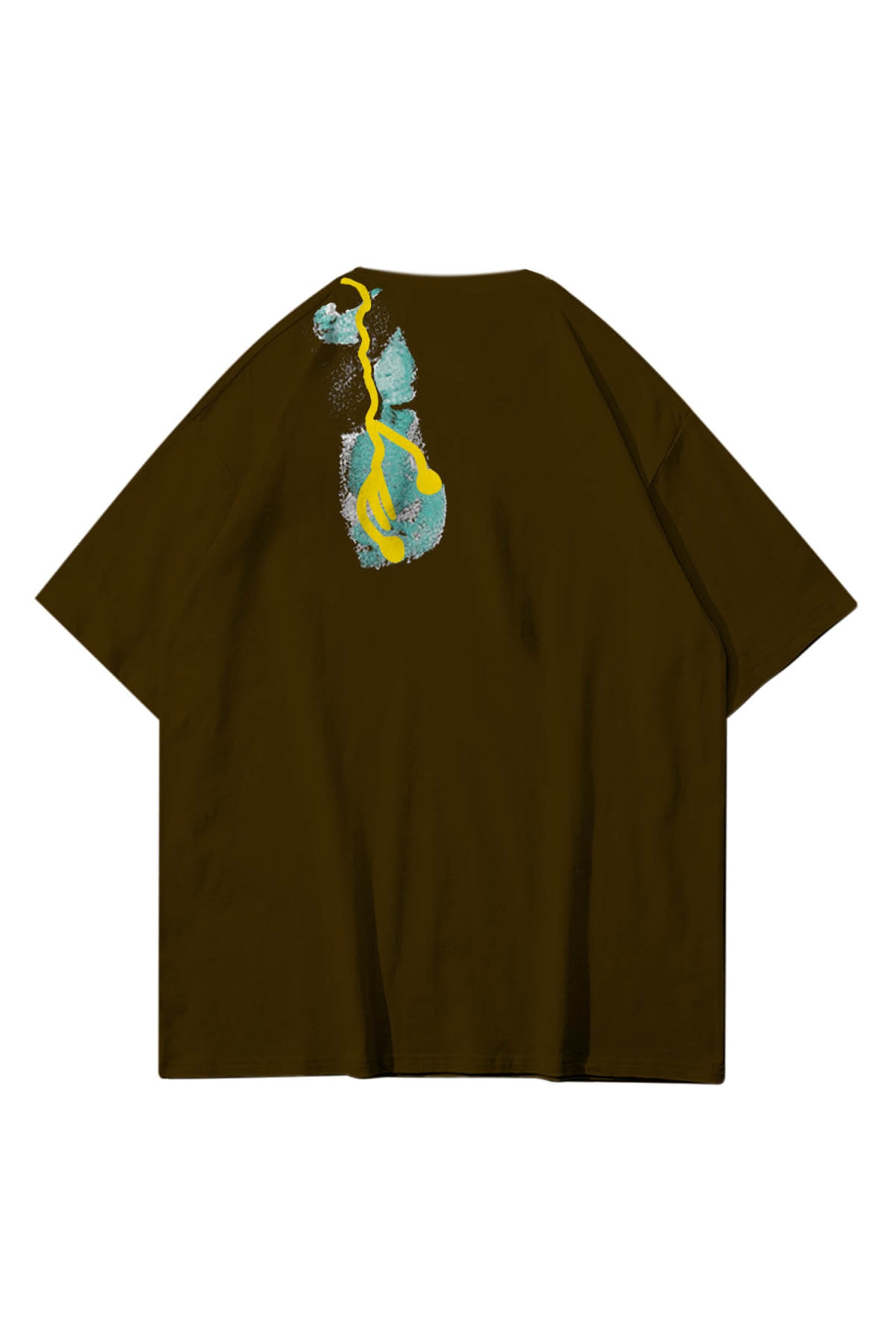 Trendiz Unisex Cactus Trails Kahverengi Tshirt