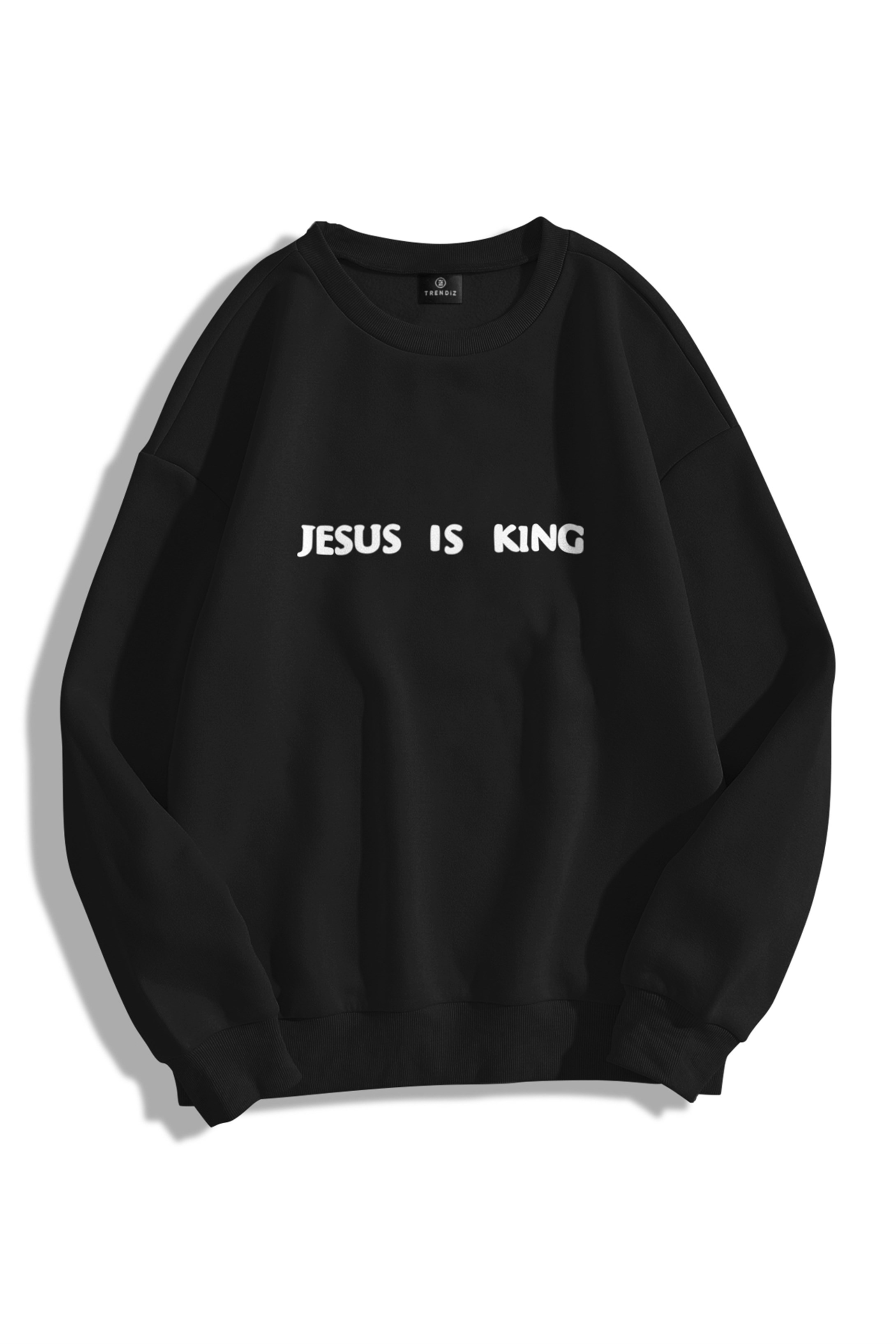 Trendiz Unisex Chicago Jesus is King Bisiklet Yaka Sweatshirt Hoodie