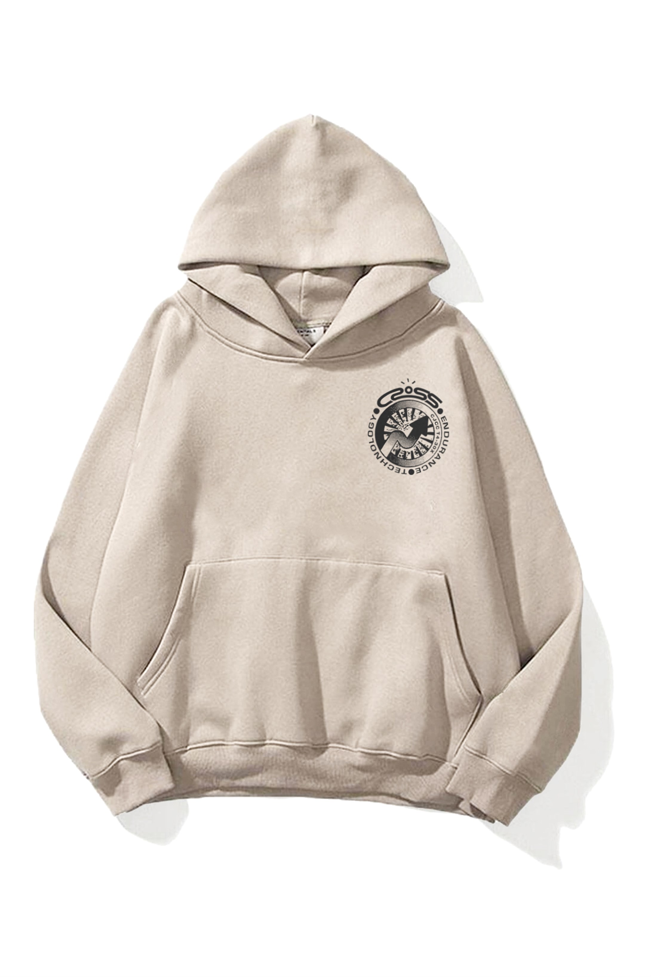 Trendiz Unisex Cross Sweatshirt Hoodie Taş