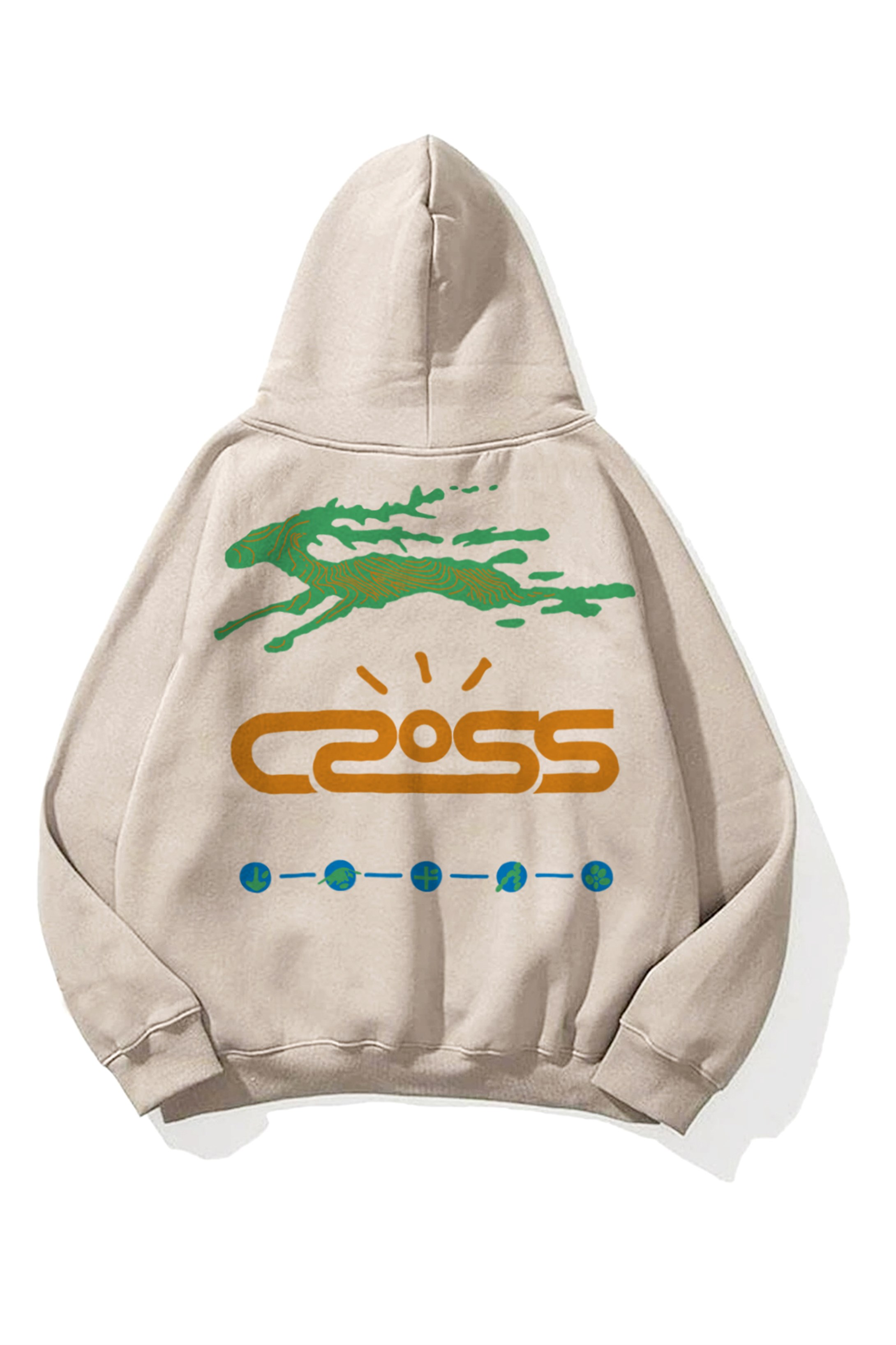 Trendiz Unisex Cross Sweatshirt Hoodie Taş